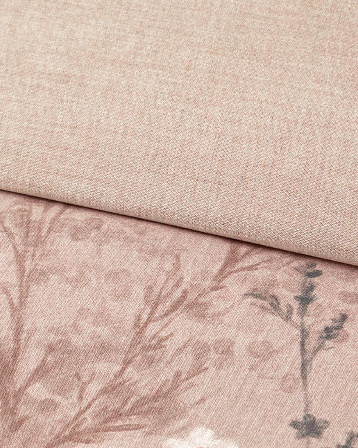 Sweet Spring Dijital Baskılı Soft Cotton Çift Kişilik Nevresim Takımı Gül Kurusu