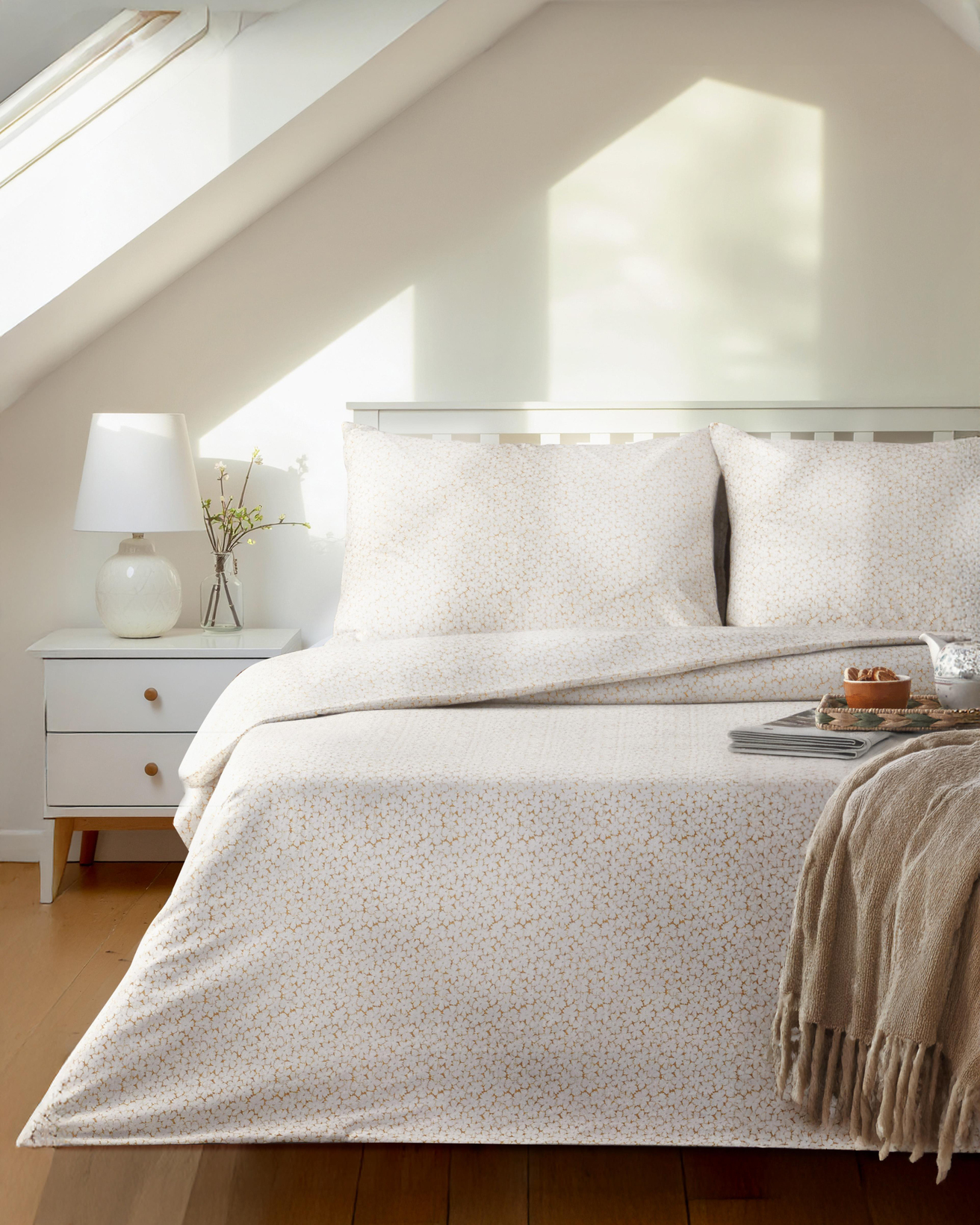 Sweet Violet Kolay Ütülenir Çift Kişilik Nevresim Takımı 200x220 cm Yağ Yeşili