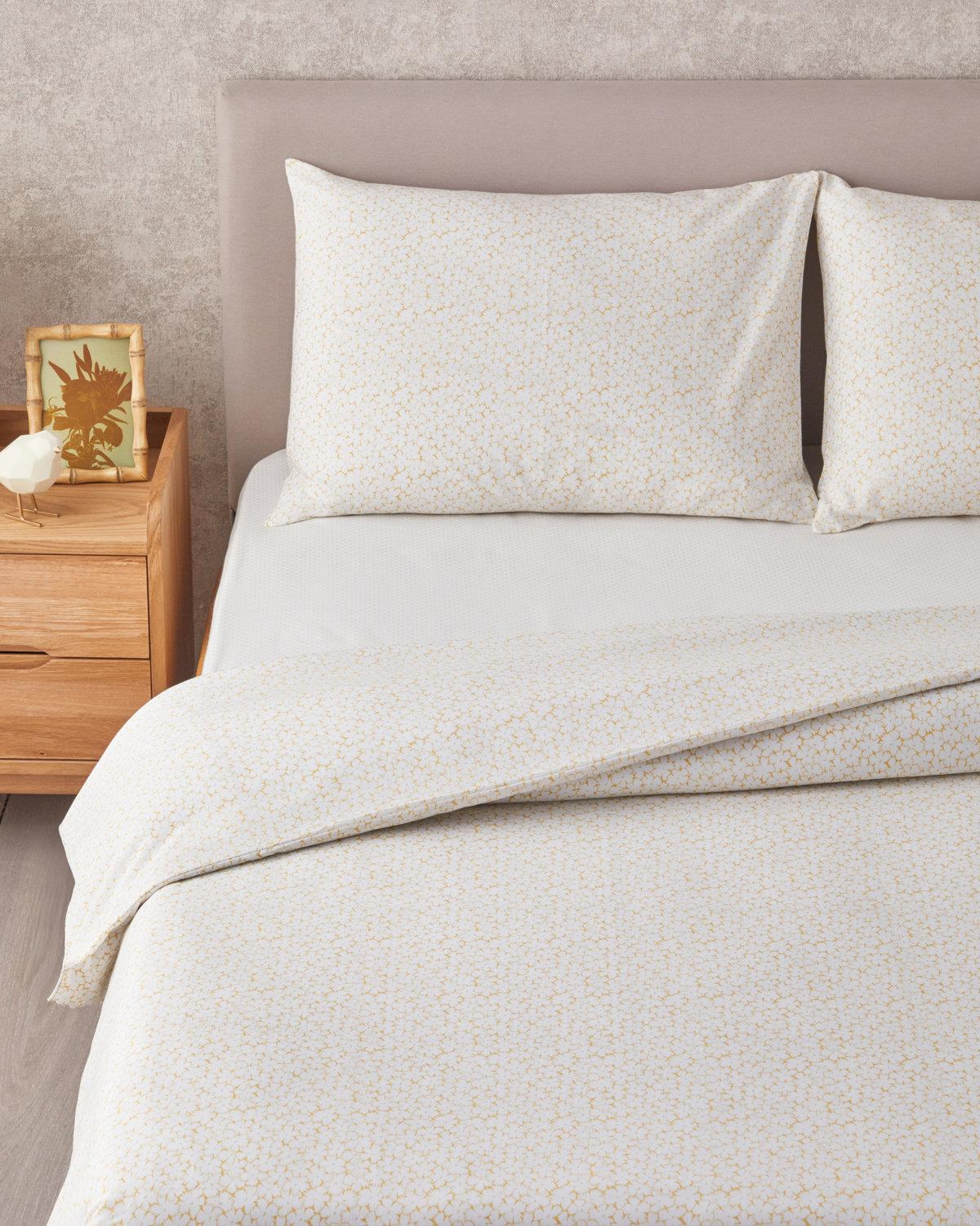 Sweet Violet Kolay Ütülenir Çift Kişilik Nevresim Takımı 200x220 cm Yağ Yeşili