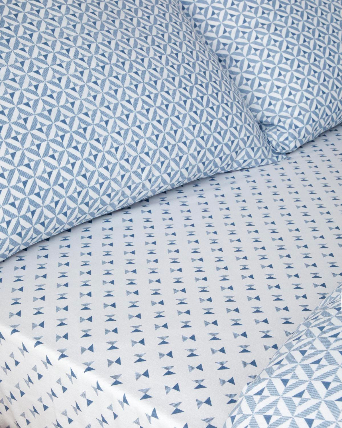 Symetra Kolay Ütülenir Çift Kişilik Nevresim Takımı 200x220 cm Mavi