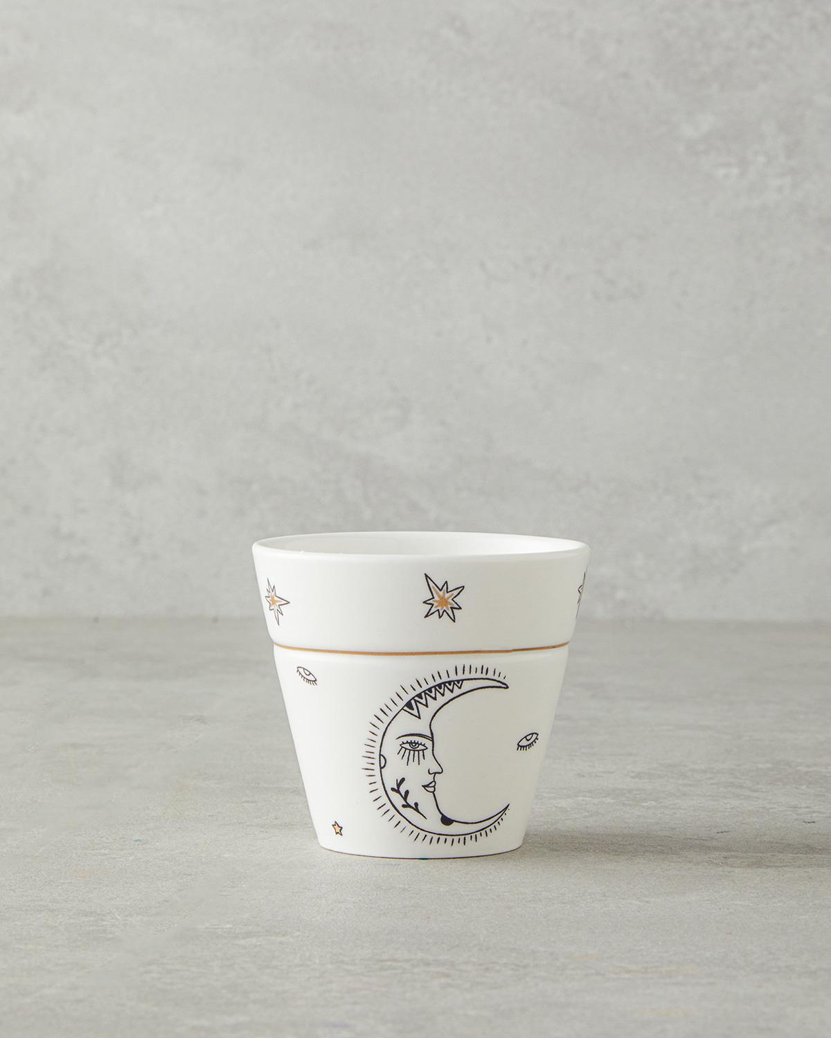 Talisman Sky New Bone China Bardak 230 ml Beyaz-Gold