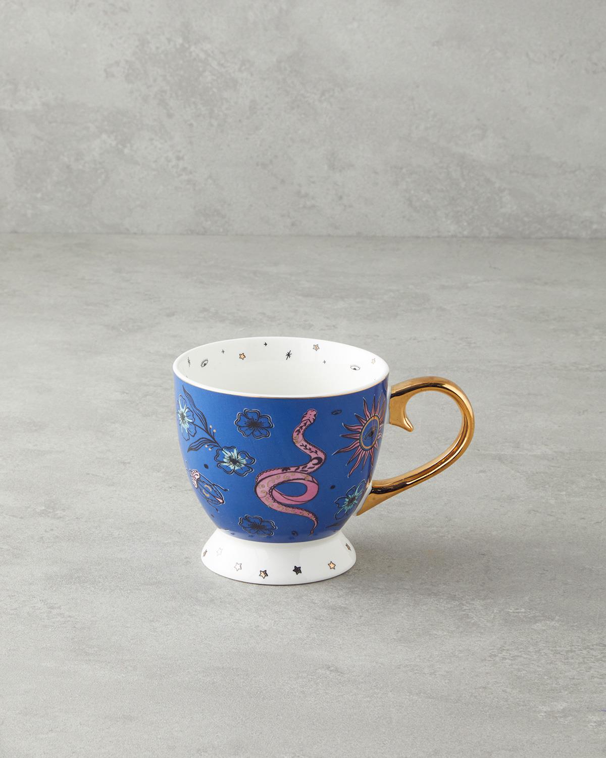 Talisman Snake New Bone China Kupa 460 ml Lacivert