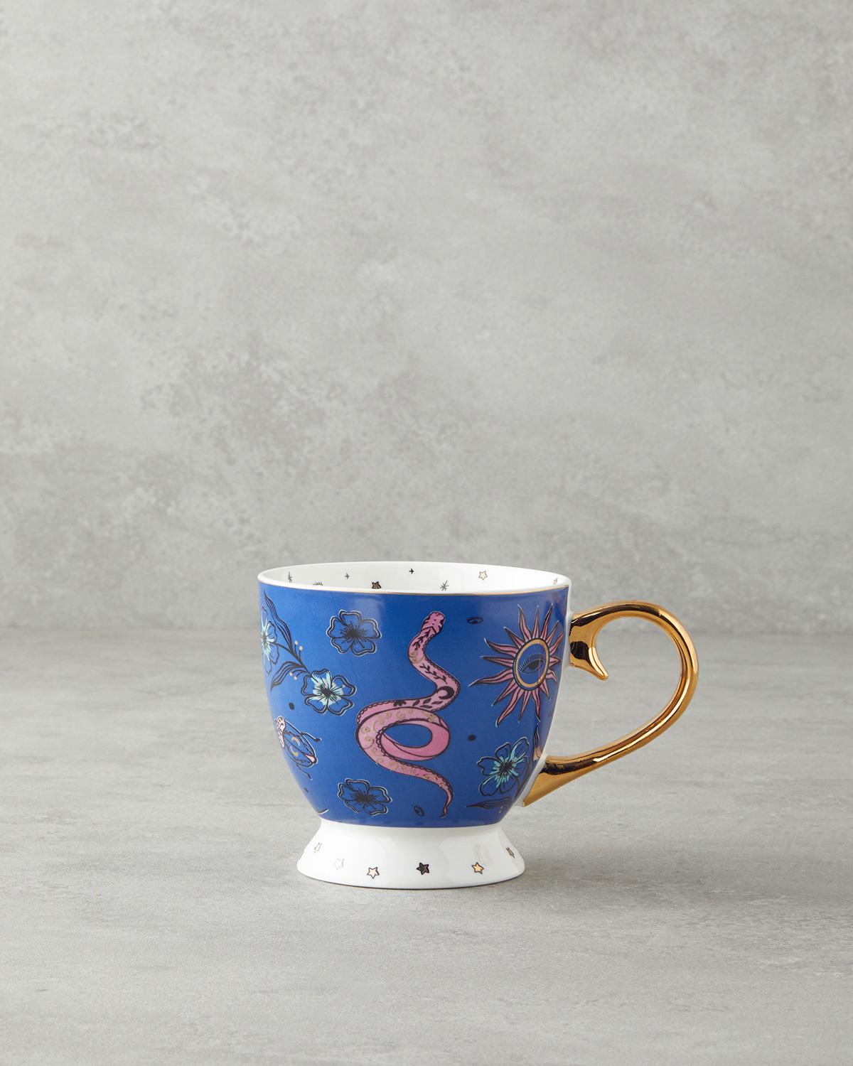 Talisman Snake New Bone China Kupa 460 ml Lacivert