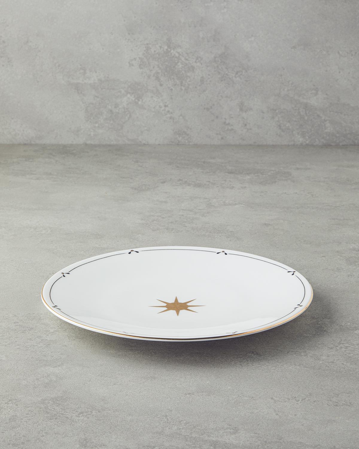 Talisman Sun Bone China Servis Tabağı 27 cm Siyah-Gold