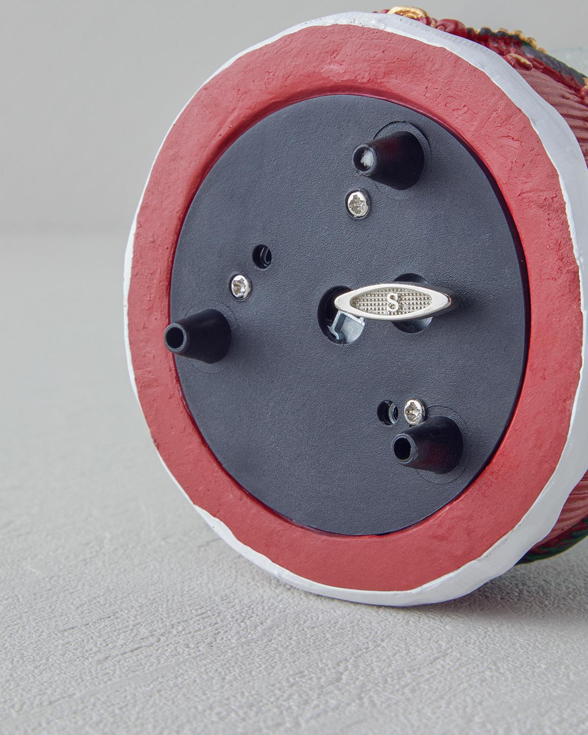 Terazzo Müzik Kutusu 11X11X14 cm Kırmızı