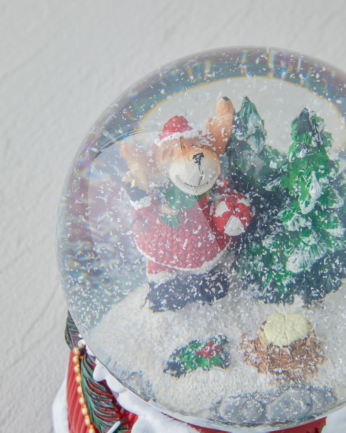 Terazzo Müzik Kutusu 11X11X14 cm Kırmızı