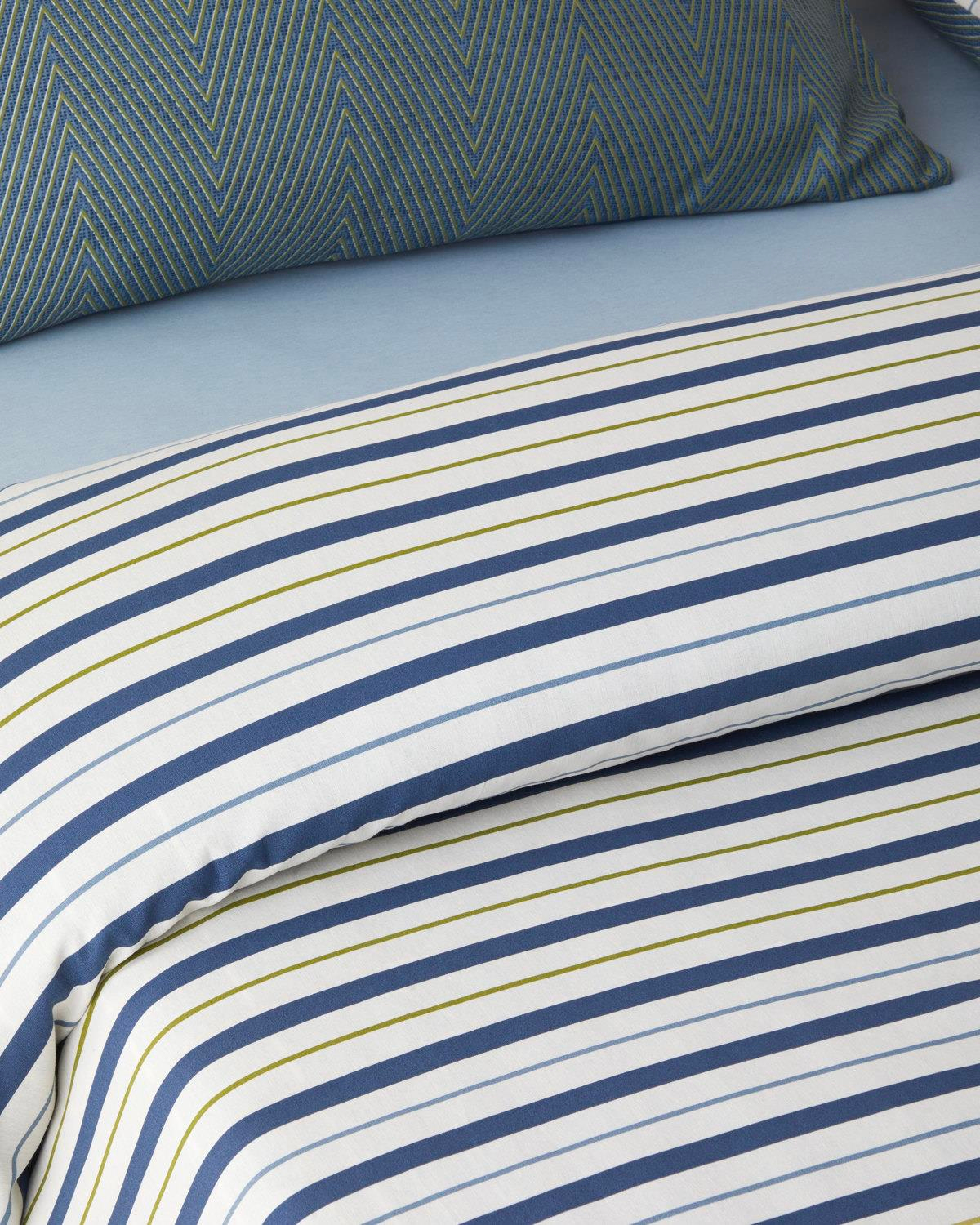 Textured Grid Kolay Ütülenir Çift Kişilik Nevresim Takımı 200x220 cm Lacivert