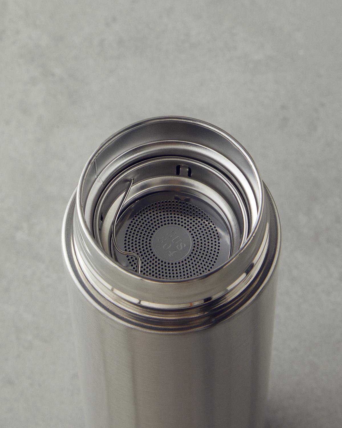 Thermo Çelik Dereceli Termos 500 ml Gri