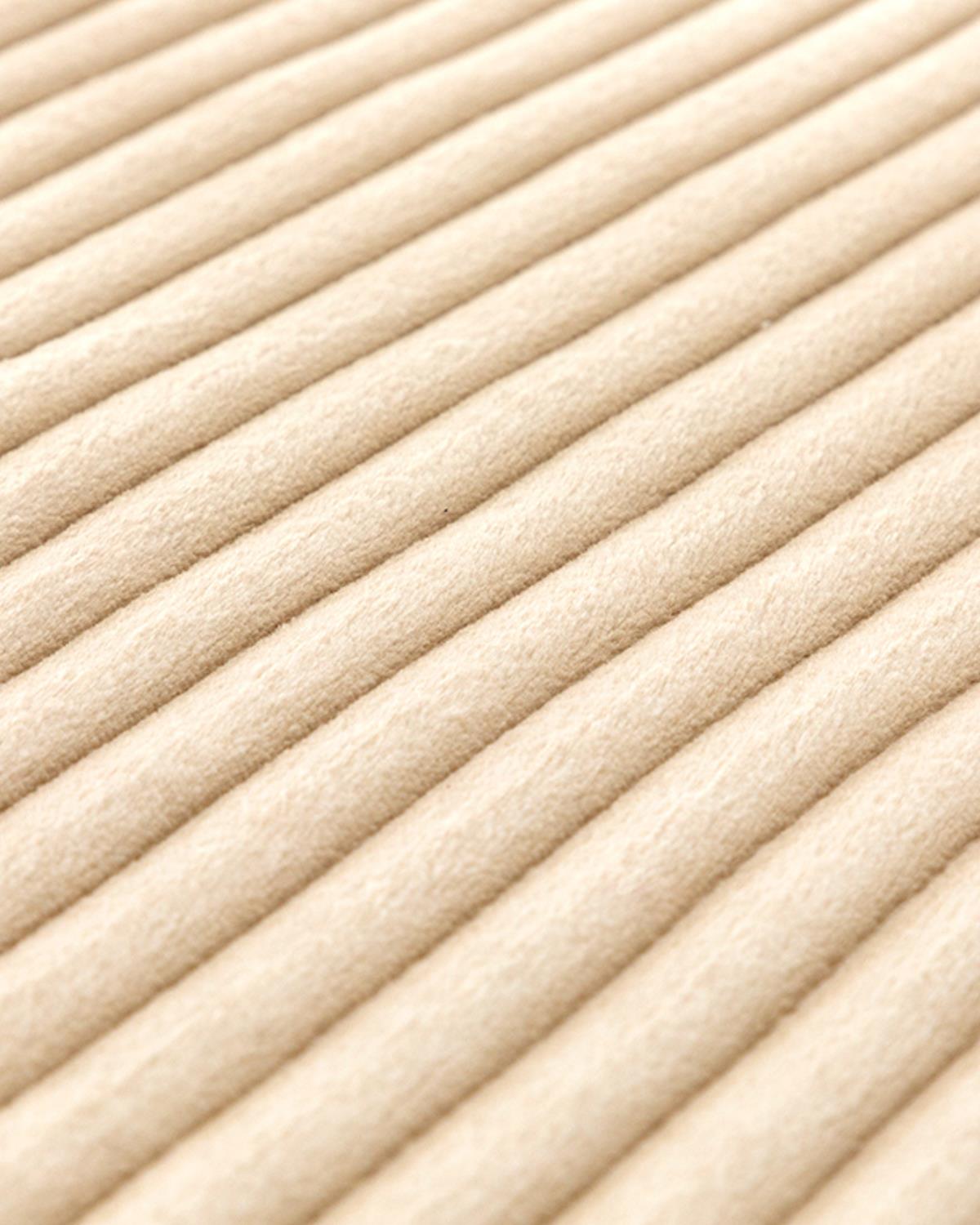 Thick Ribbed Fitilli Halı 80x150 cm Bej