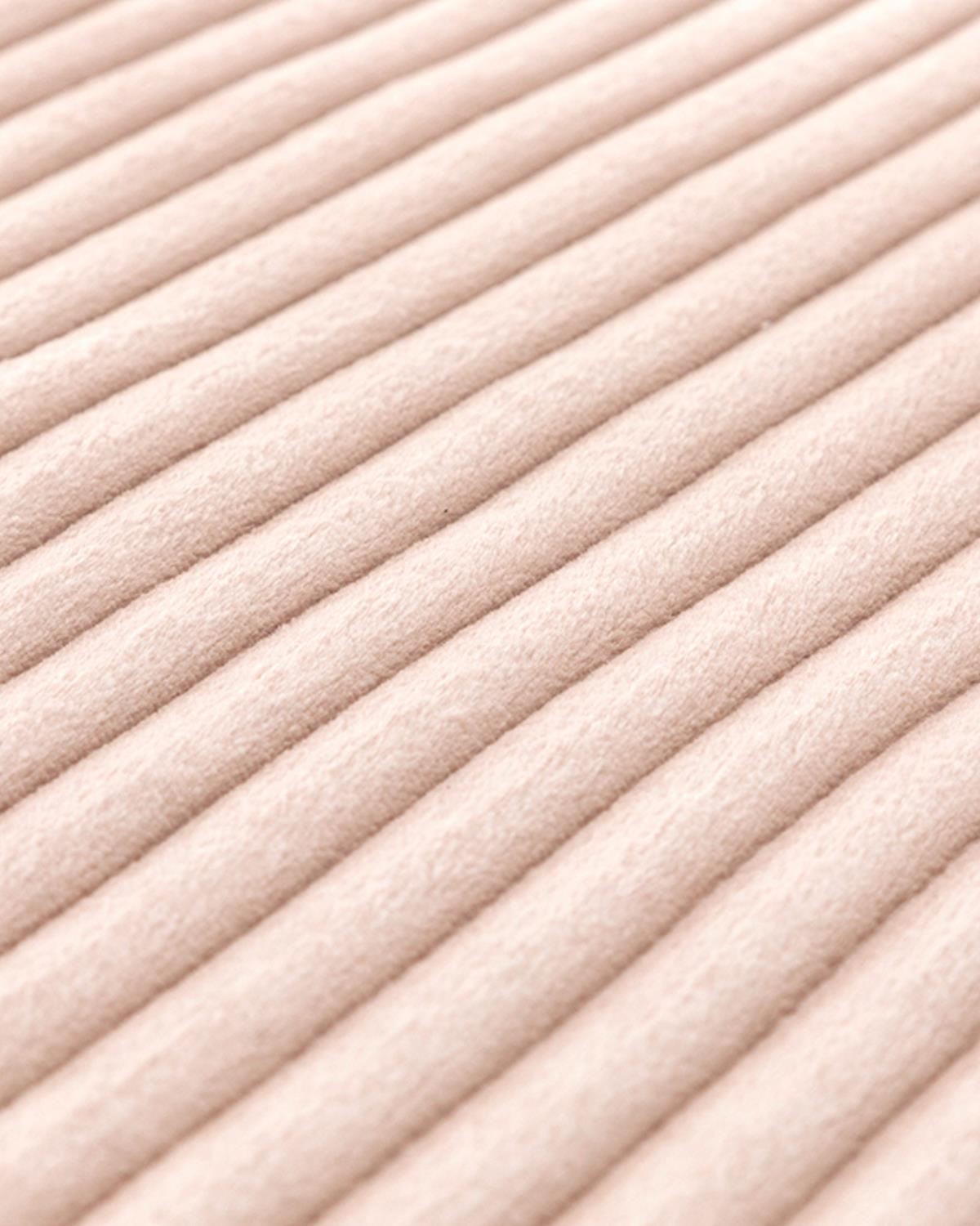 Thick Ribbed Fitilli Halı 80x150 cm Pudra