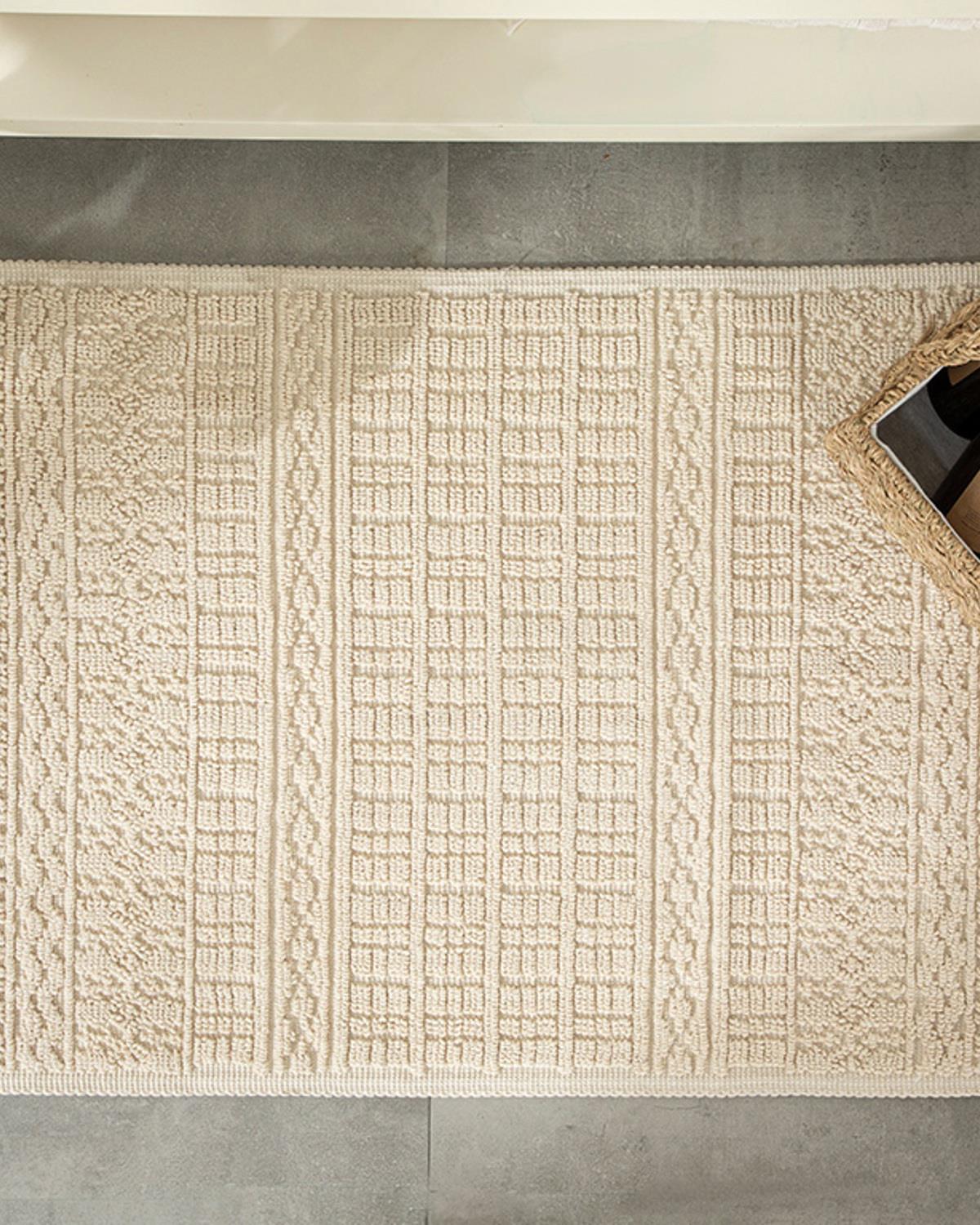 Thore Pamuklu Kilim Krem