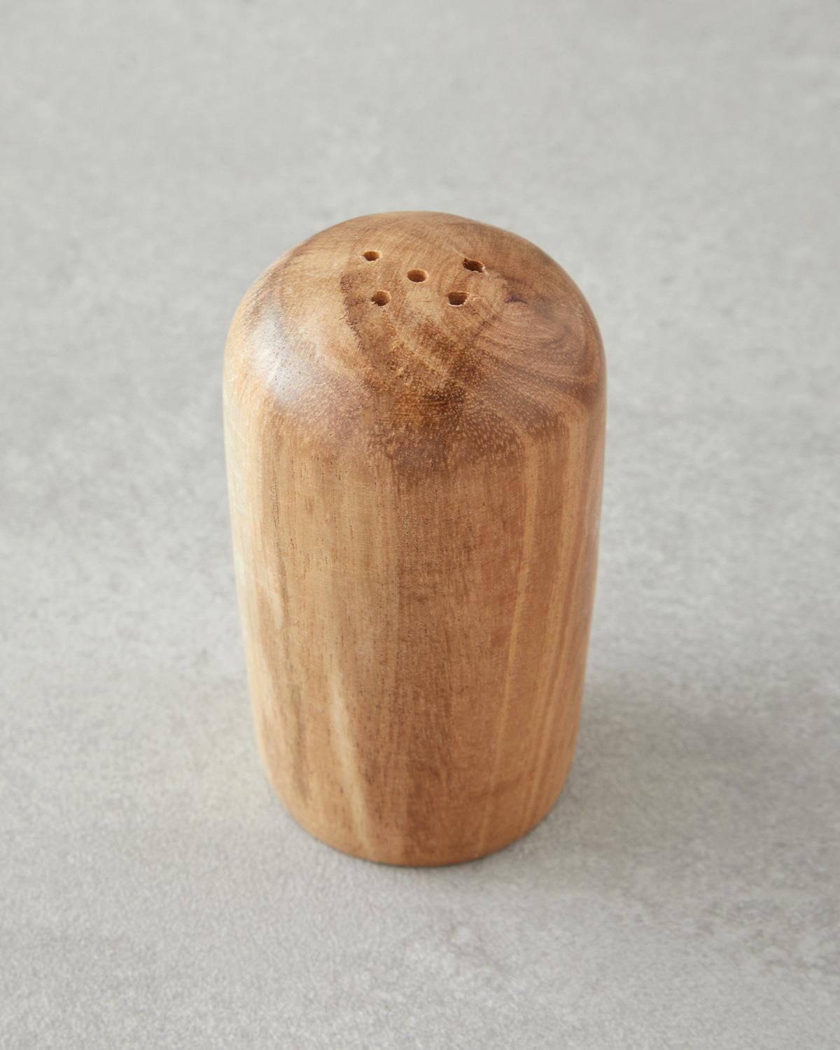 Timbered Akasya 2'li Tuzluk - Biberlik 11x9 cm Kahverengi