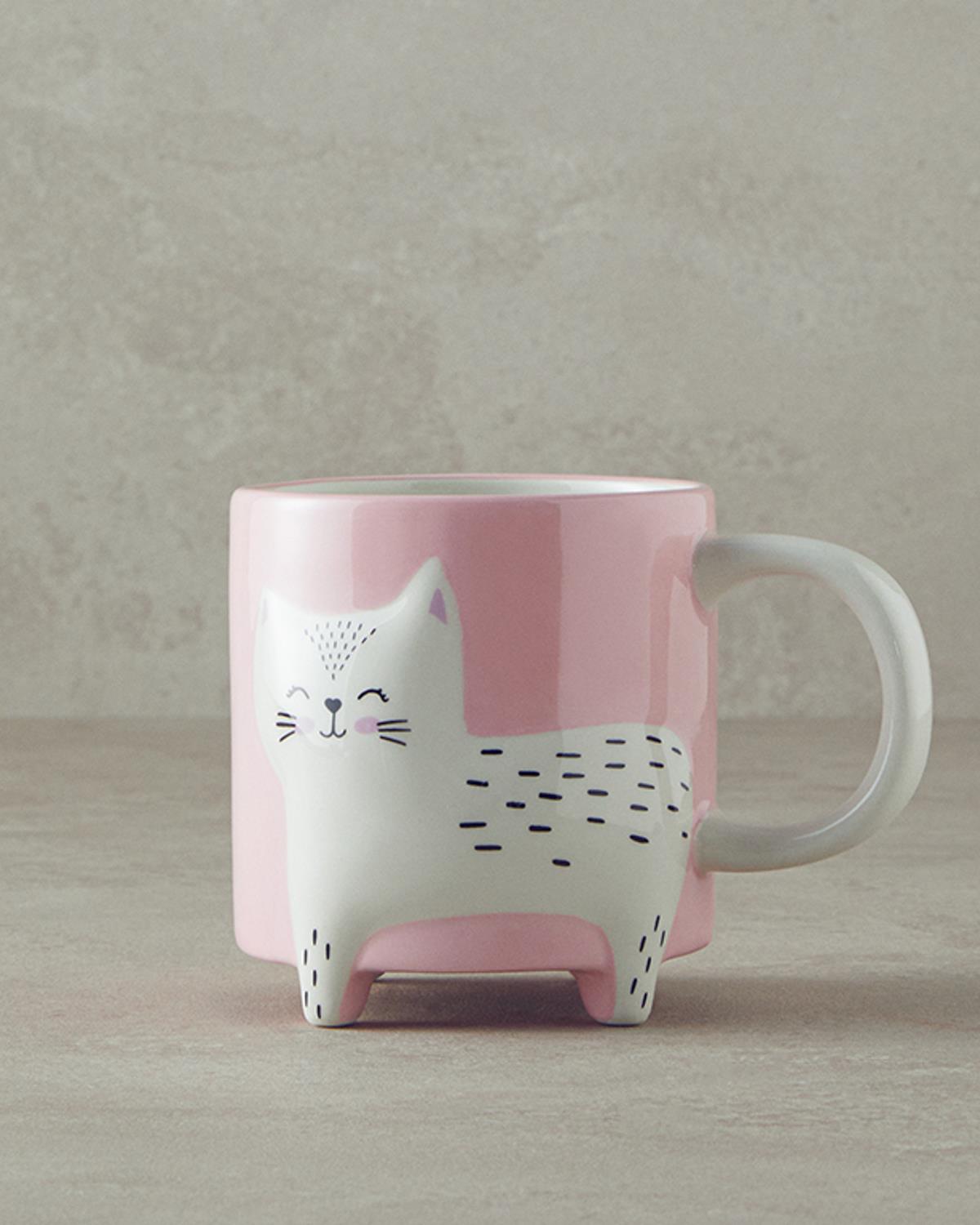 Tiny Cat Dolomite Kupa Pembe