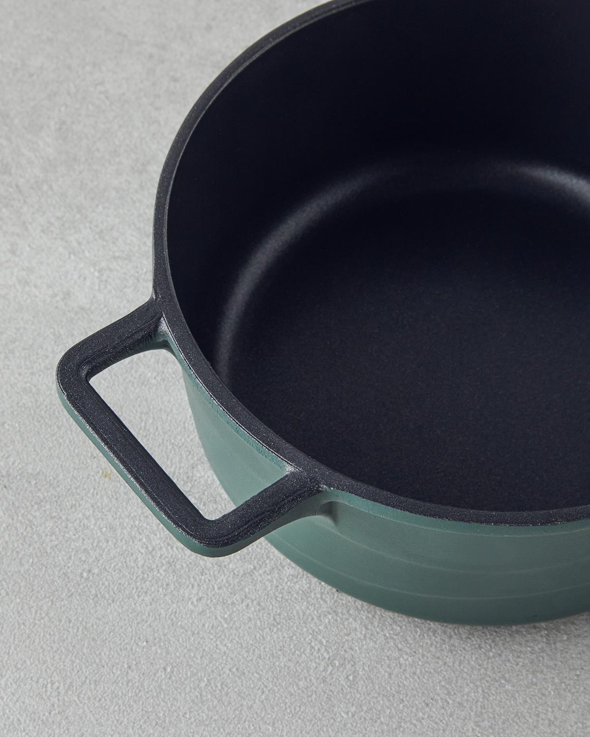 Tiny Taste Döküm Mini Tencere Seti 14x14x14 cm Yeşil