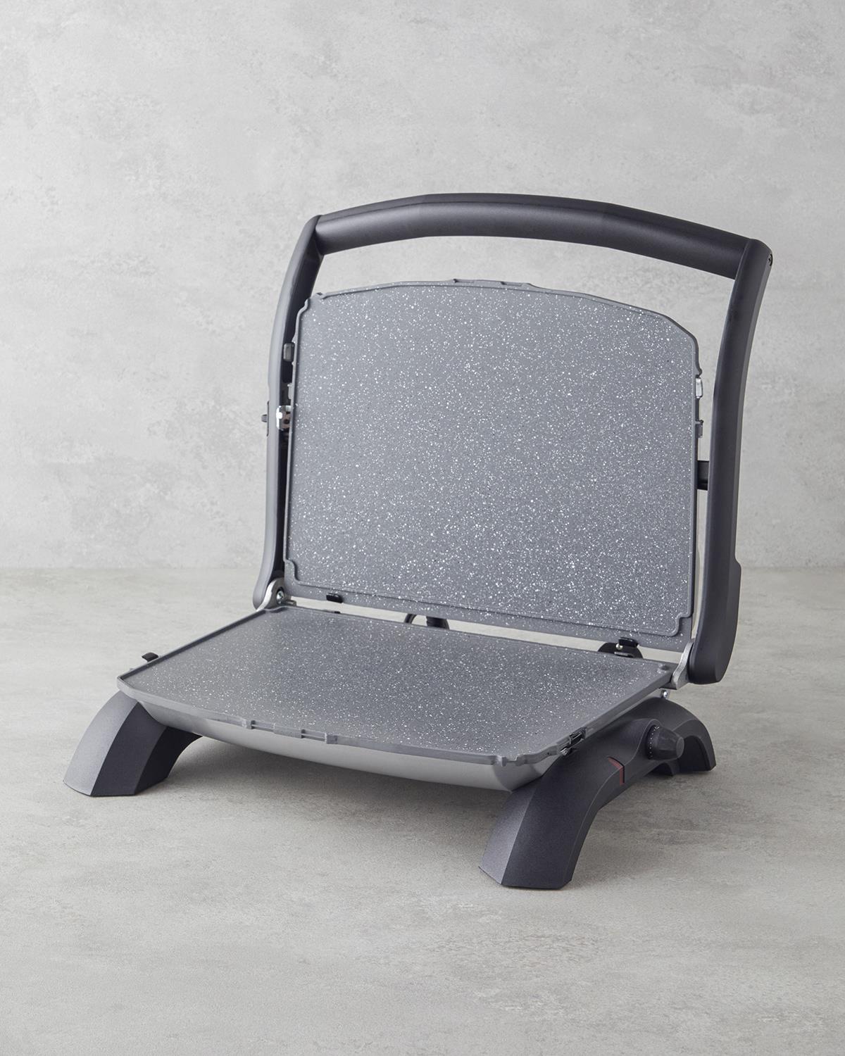 TMK 5040 Teflon Izgara ve Tost Makinesi 1800W Antrasit