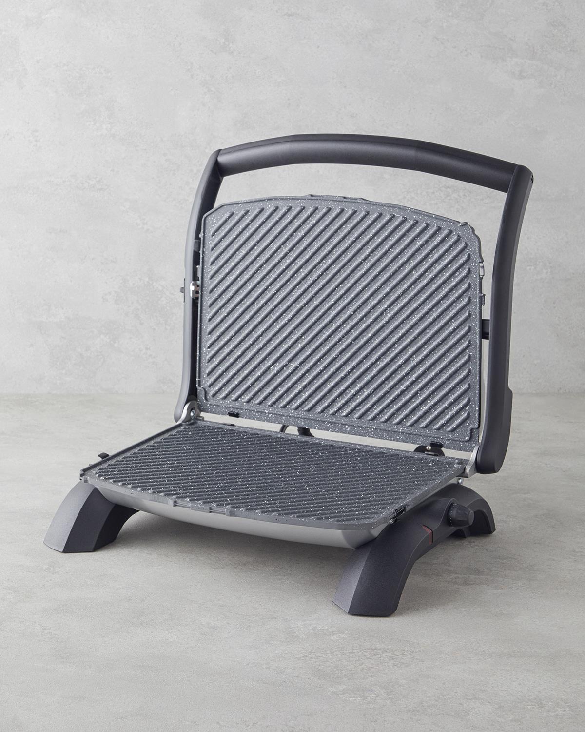 TMK 5040 Teflon Izgara ve Tost Makinesi 1800W Antrasit
