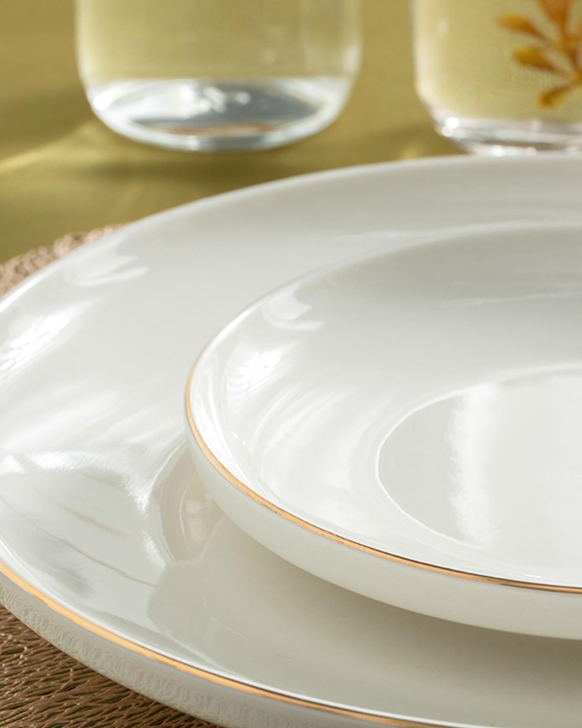 Torino Porselen Pasta Tabağı 17 cm Gold