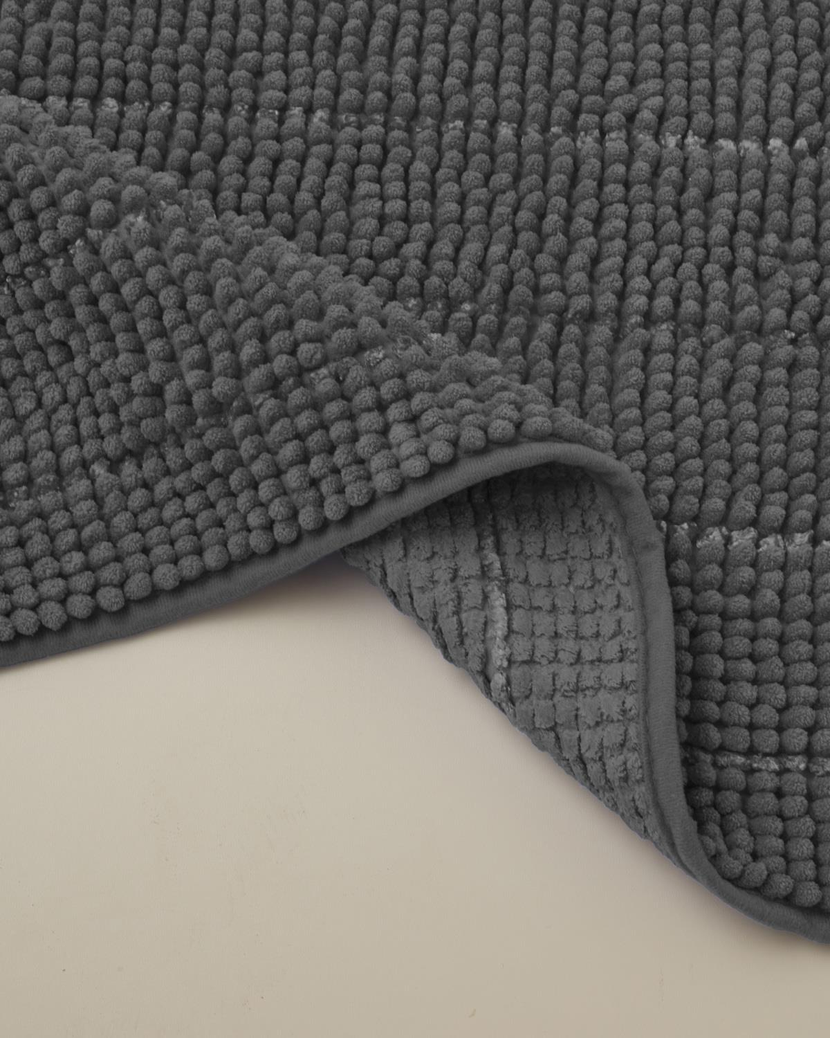 Trendy Kaydırmaz Taban Banyo Paspası 50x80 cm Gri