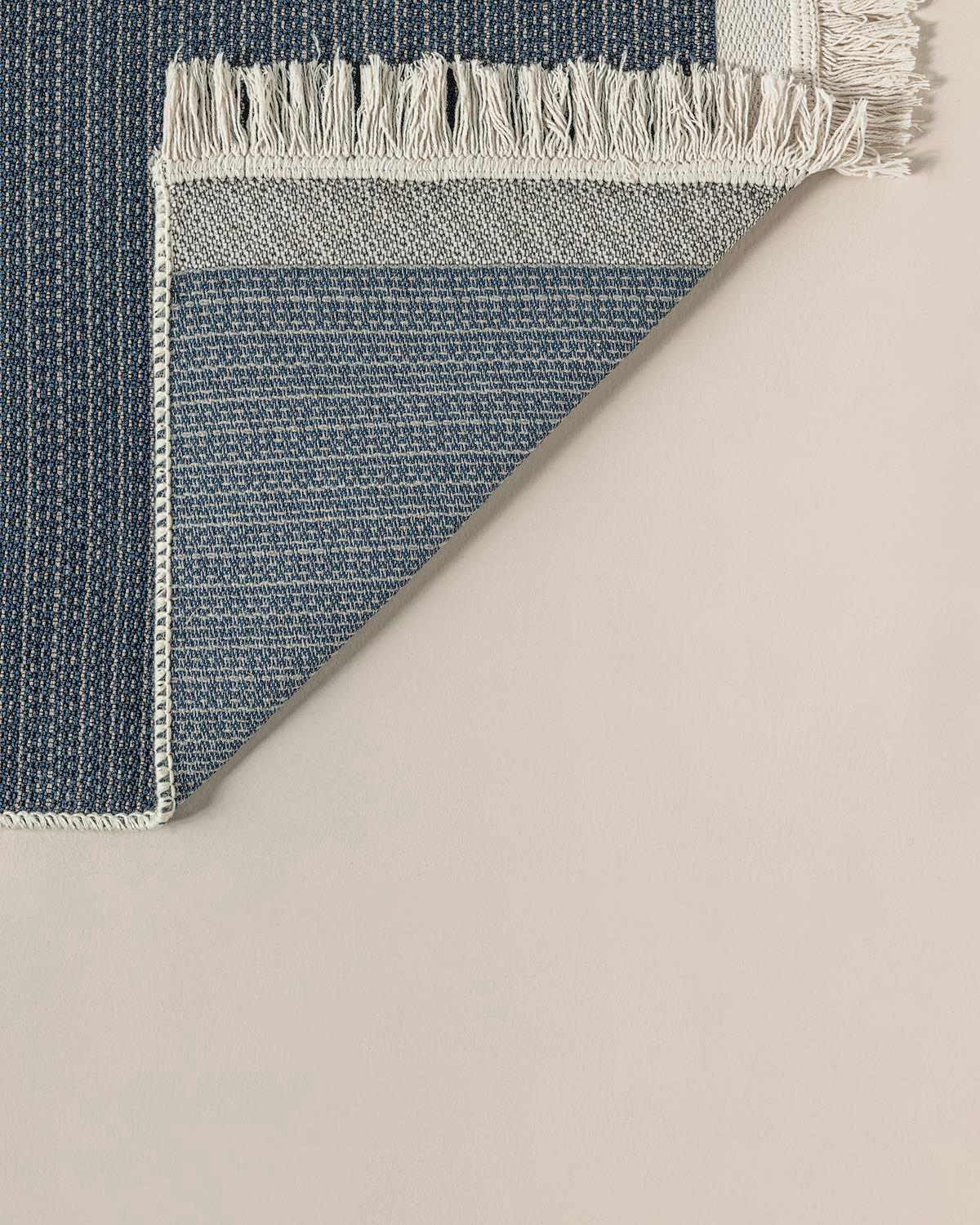 Trendy Nash Dokuma Kilim Lacivert - Krem