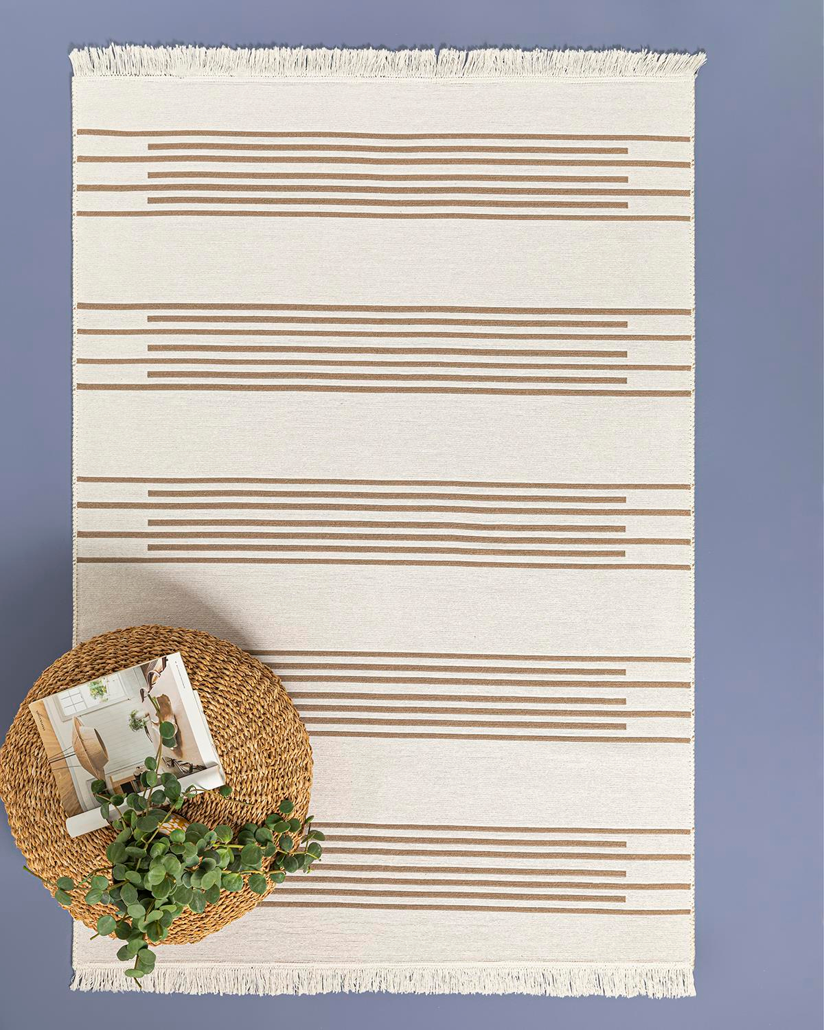 Trendy Puedo Dokuma Kilim Krem - Bej