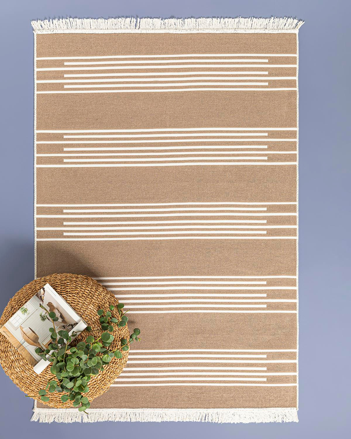 Trendy Puedo Dokuma Kilim Krem - Bej