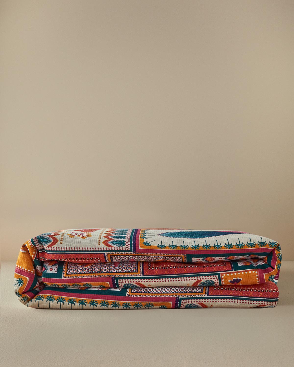 Tropic Patchwork Tek Kişilik Pike Pembe