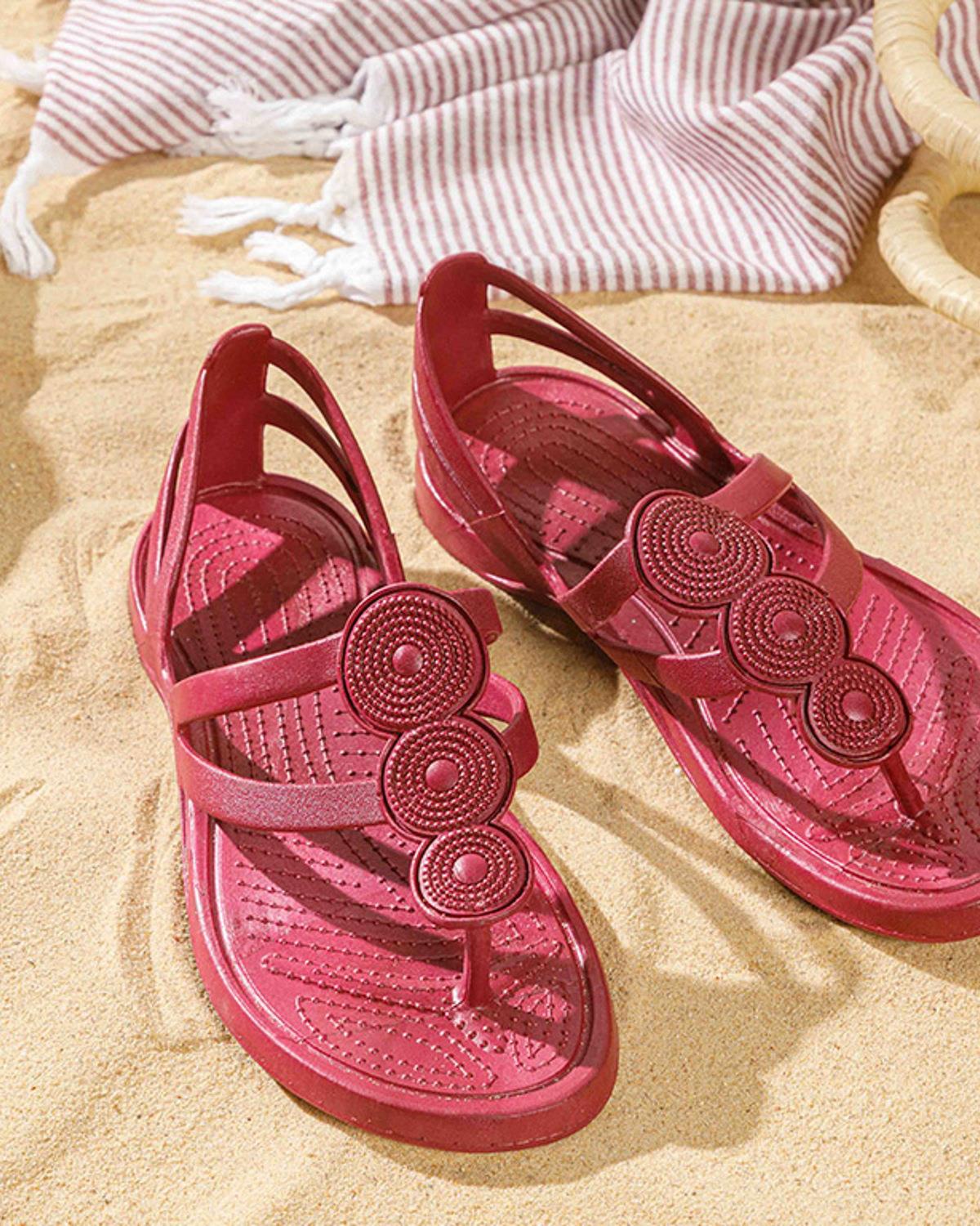 Tropical Terlik Plaj Terliği 38 Bordo