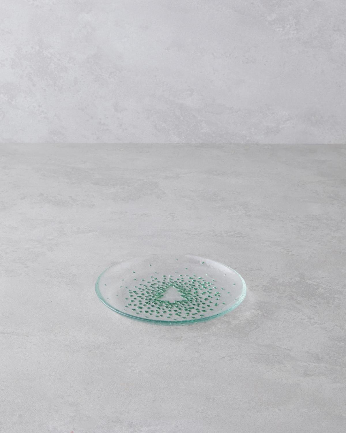 Twinkle Tree Cam Pasta Tabağı 16 cm Yeşil