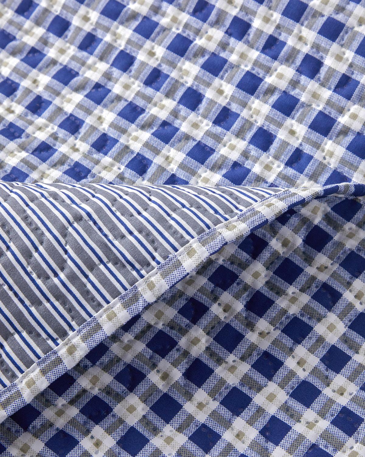 Urban Patchwork King Size Çok Amaçlı Örtü 240x220 cm Lacivert