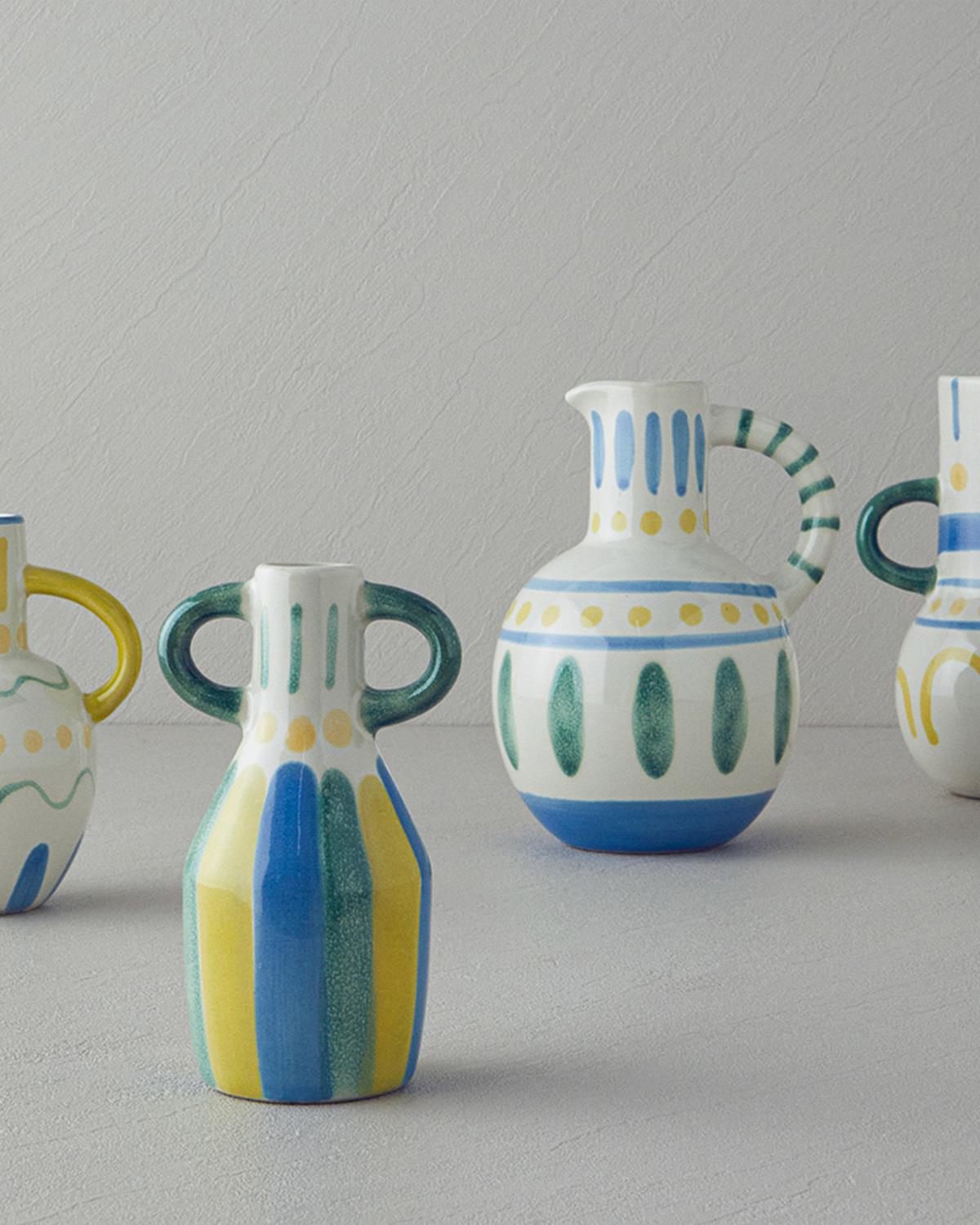 Valencia Stoneware Vazo Multicolor