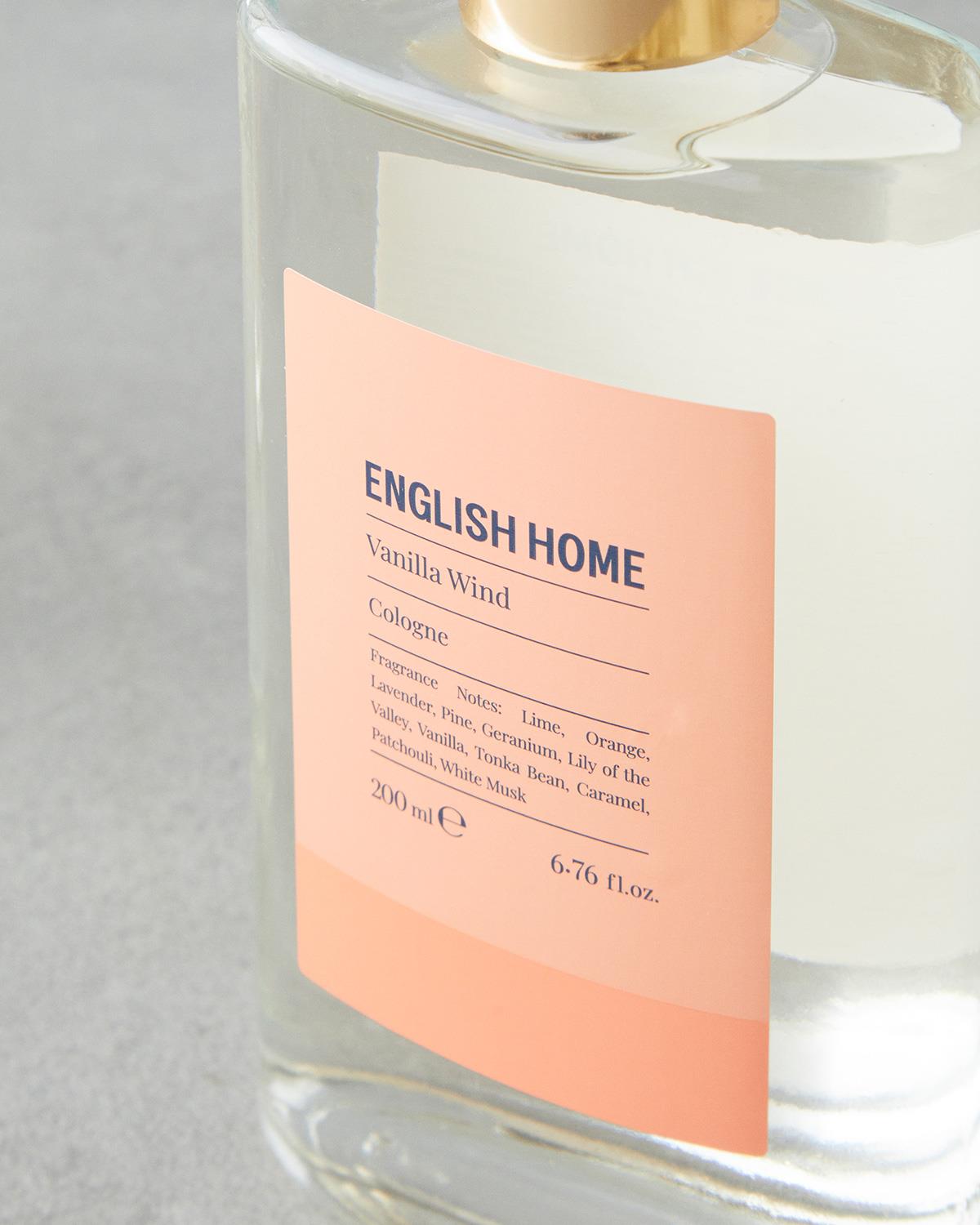 Vanilla Wind Kolonya 200 ml Şeffaf