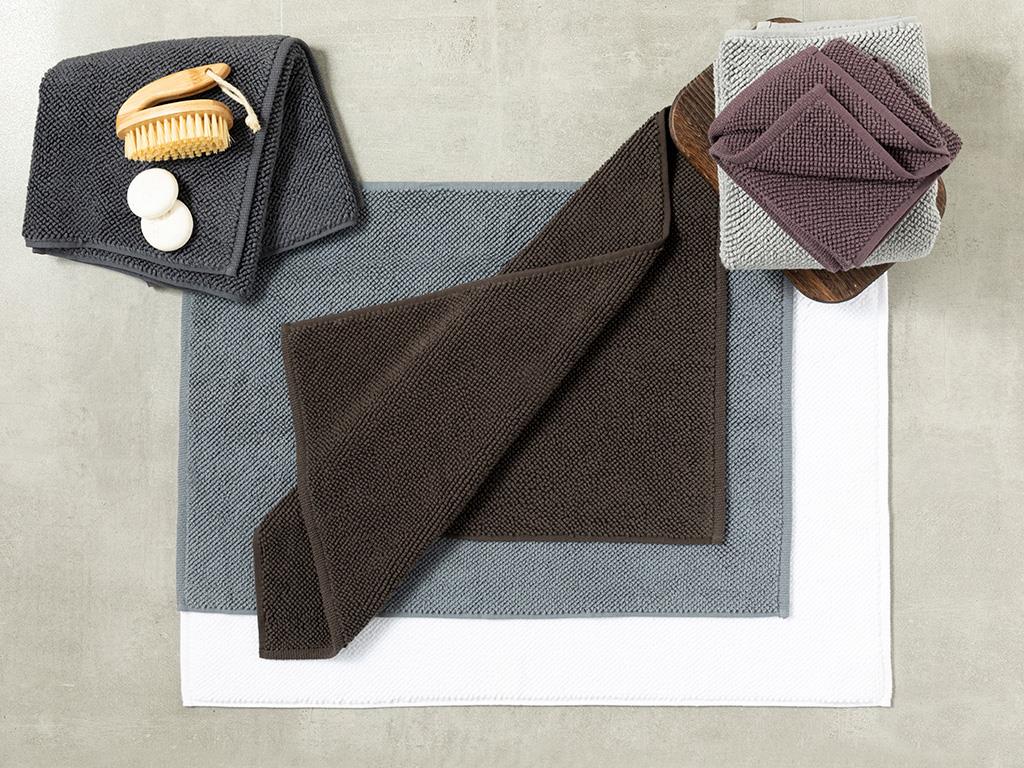 Vanity Pamuklu Ayak Havlusu Koyu Mürdüm