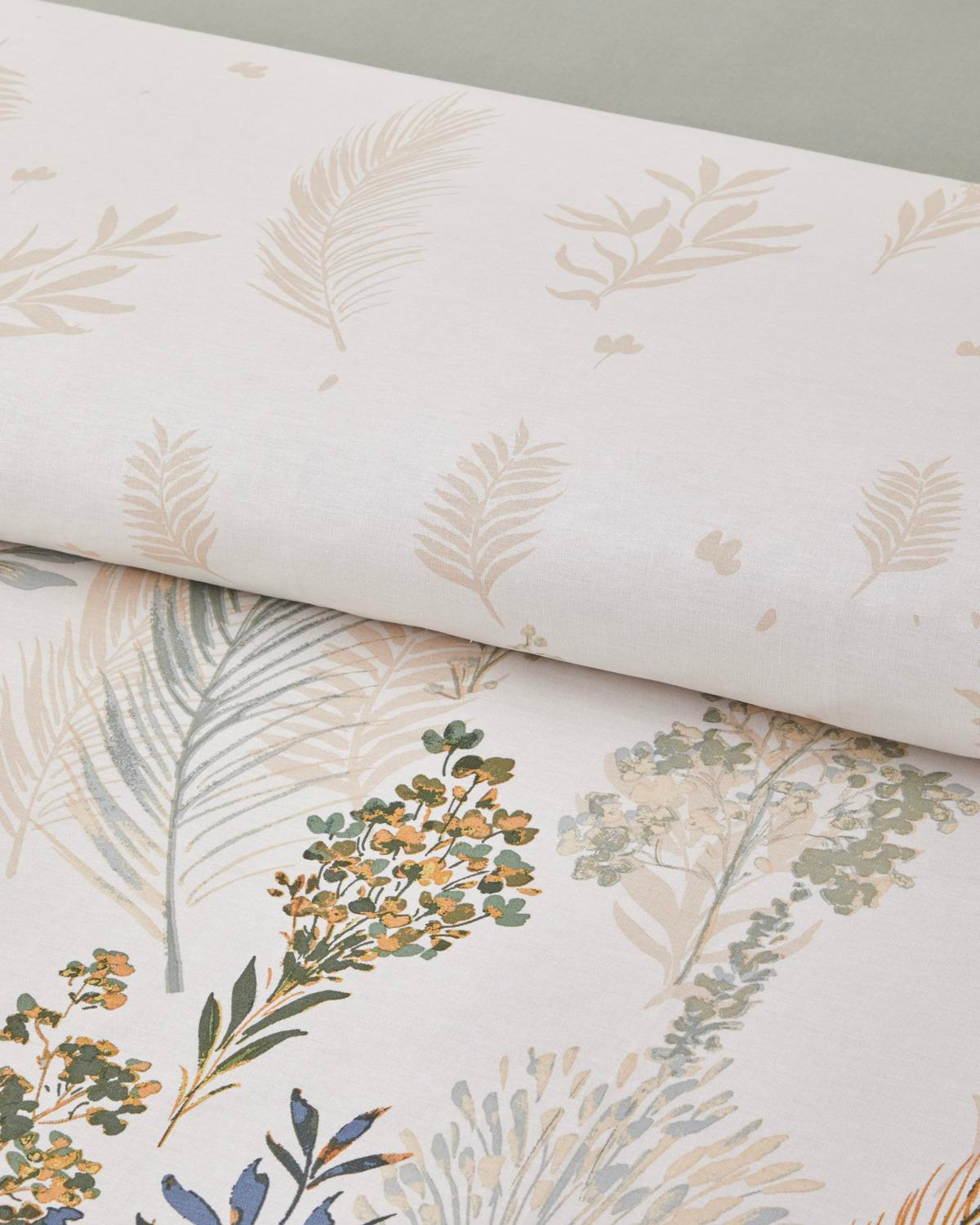 Verdant Dream Pamuk Çift Kişilik Nevresim Takımı 200x220 cm Yeşil