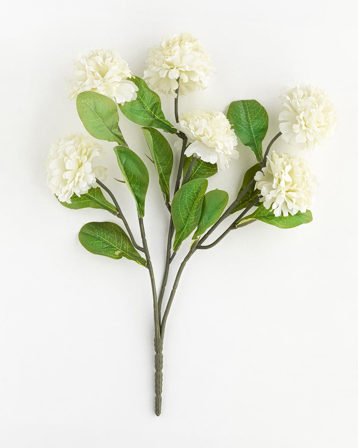 Viburnum Bouquet Plastik Tek Dal Yapay Çiçek Bej