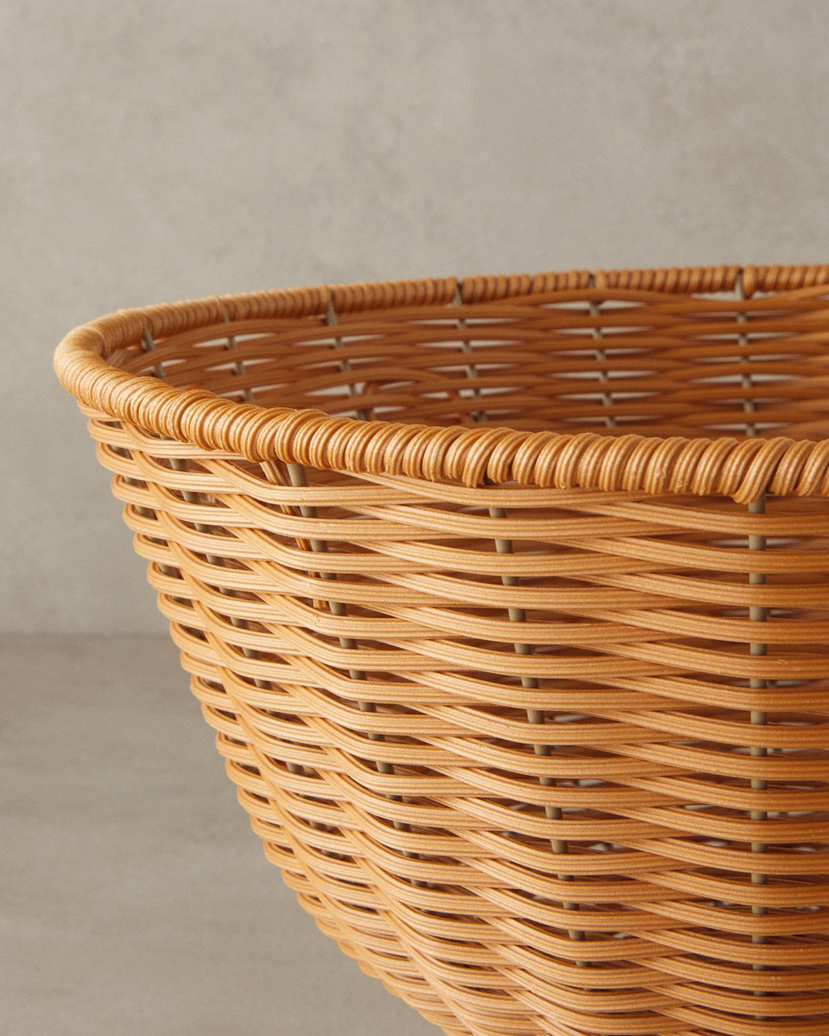 Victoria Plastik Rattan Sunumluk Kahverengi