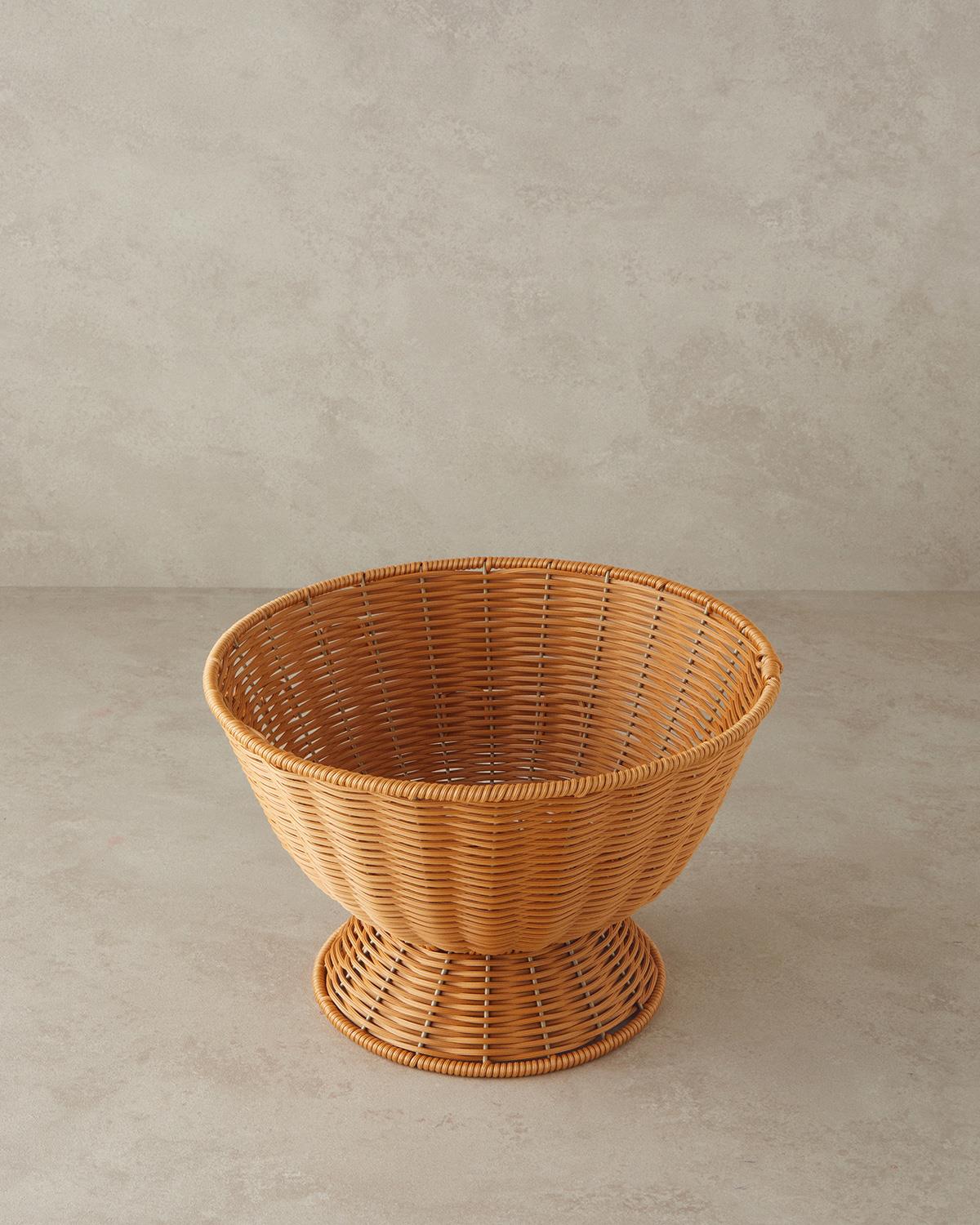 Victoria Plastik Rattan Sunumluk Kahverengi