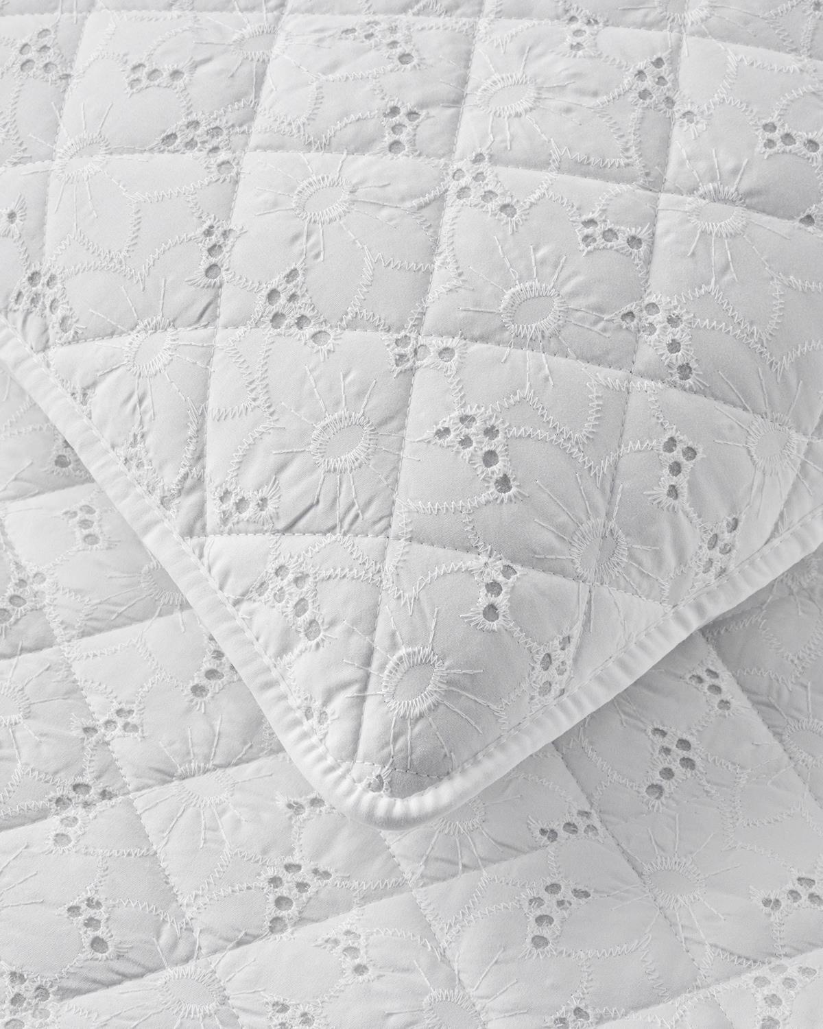 Victorian Whisper Çift Kişilik Yatak Örtüsü Takımı 200x220 cm Beyaz