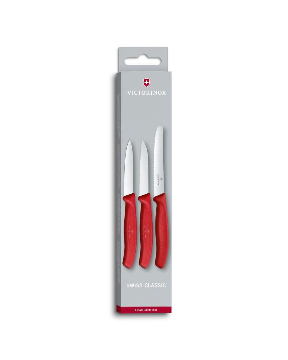 Victorinox 6.7111.3 3 Parça Bıçak Seti Kırmızı