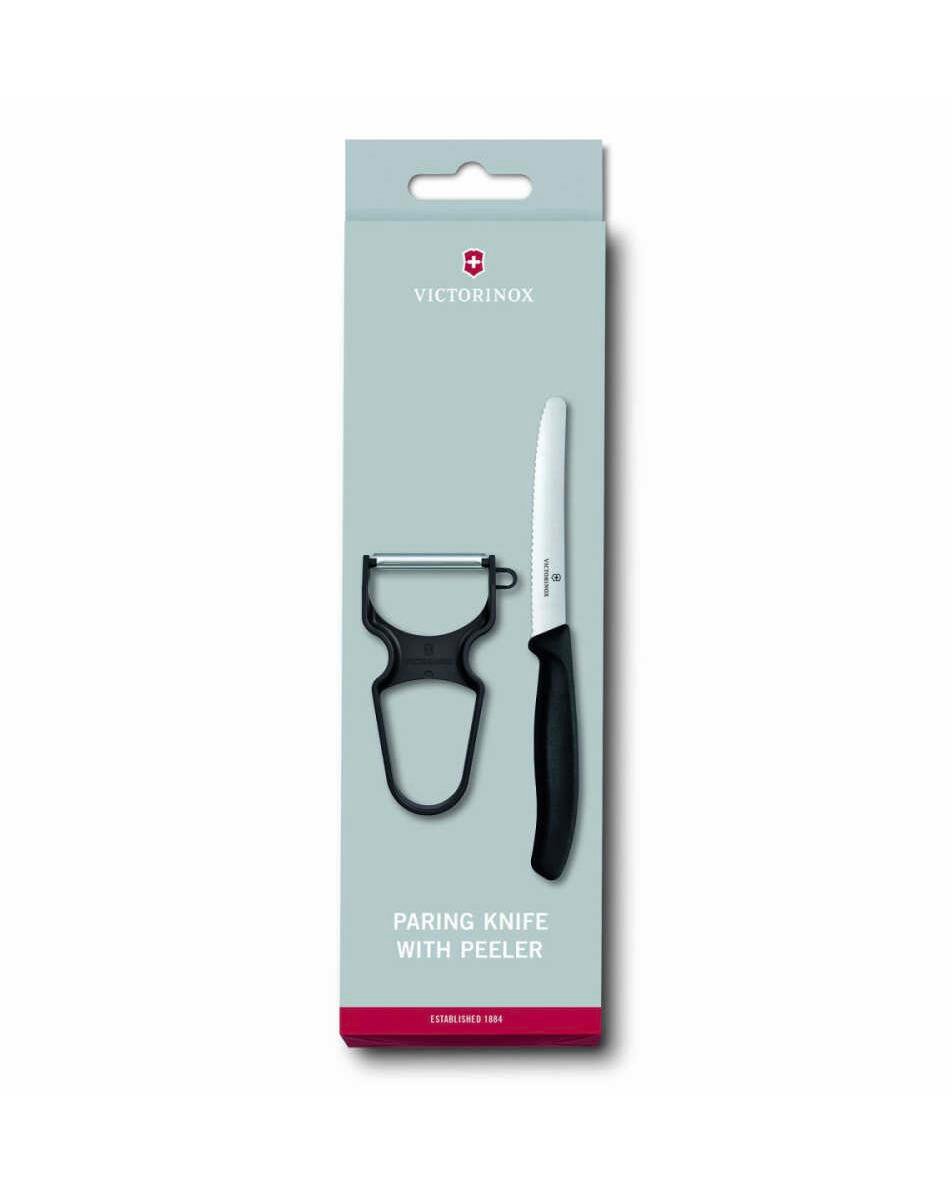 Victorinox 6.7113.23 Soyacak ve Sofra Bıçak Seti Siyah