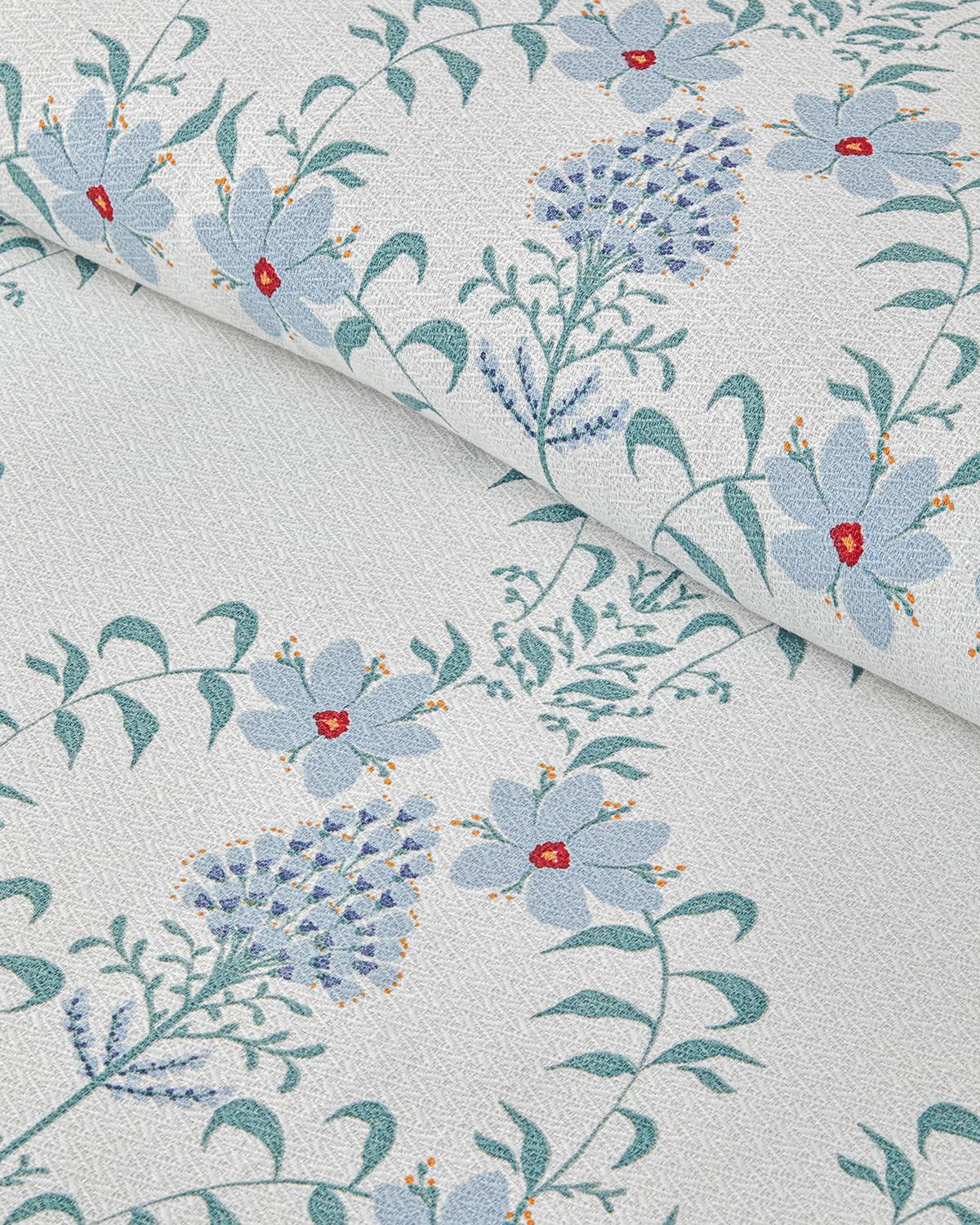 Violet Star Baskılı King Size Pike Takımı 240x220 cm Mavi