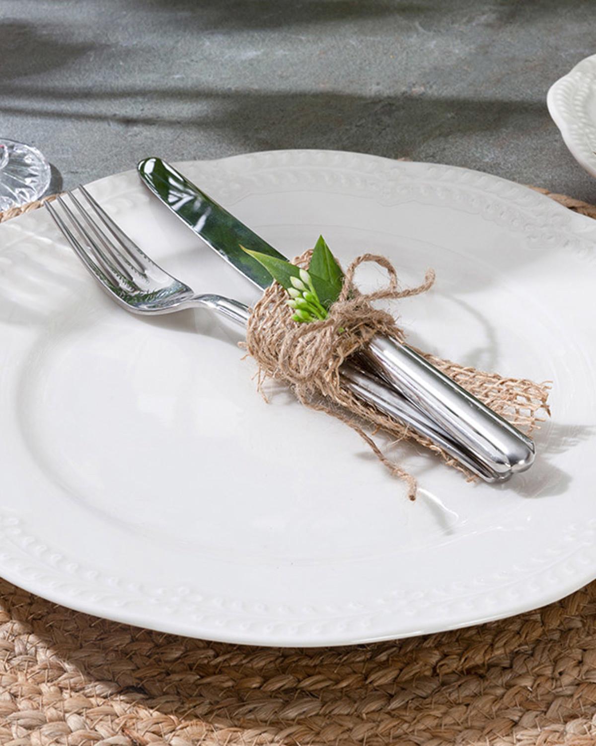 Viyana Porselen Pasta Tabağı Açık Krem