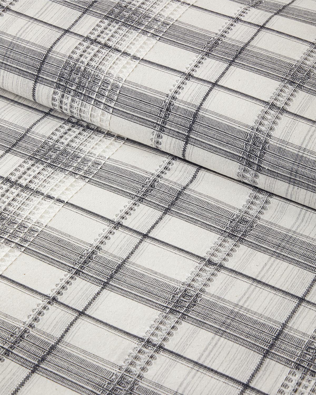 Waffle Check İpliği Boyalı King Size Nevresim Takımı 240x220 cm Gri