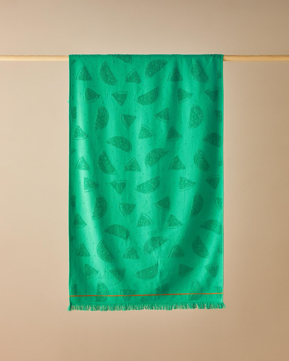 Watermelon Pamuklu Plaj Havlusu 70x140 cm Yeşil