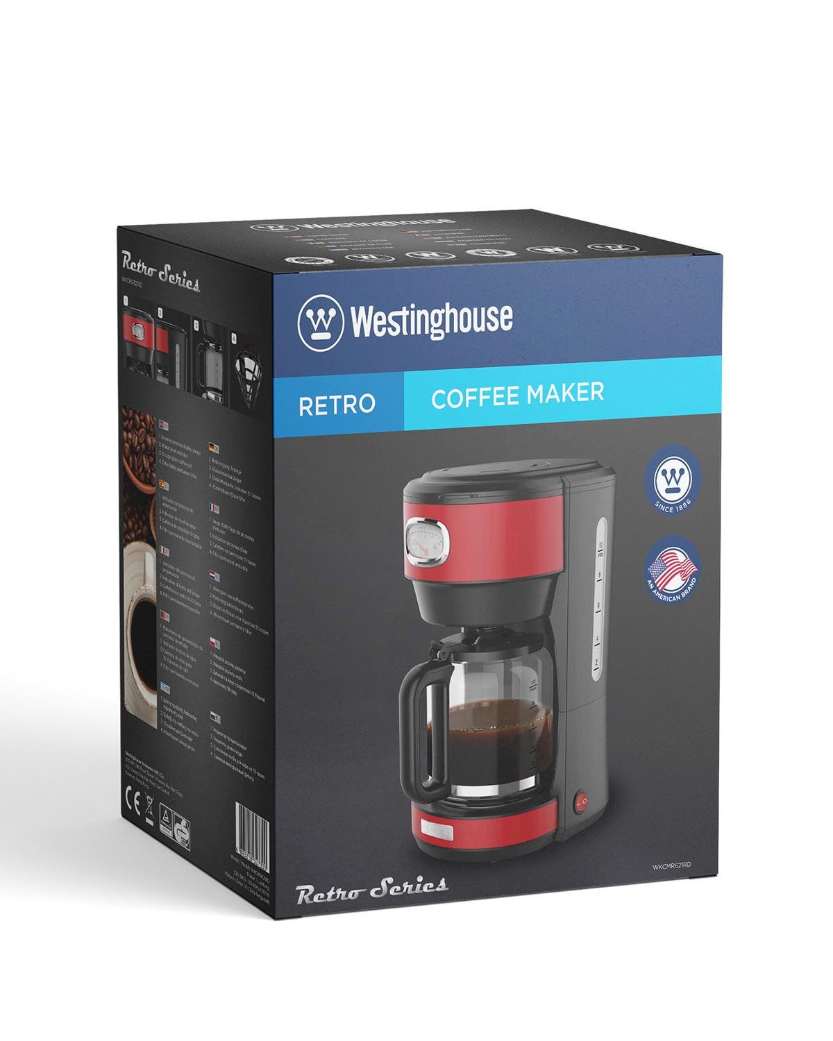Westinghouse Retro Filtre Kahve Makinesi Kırmızı
