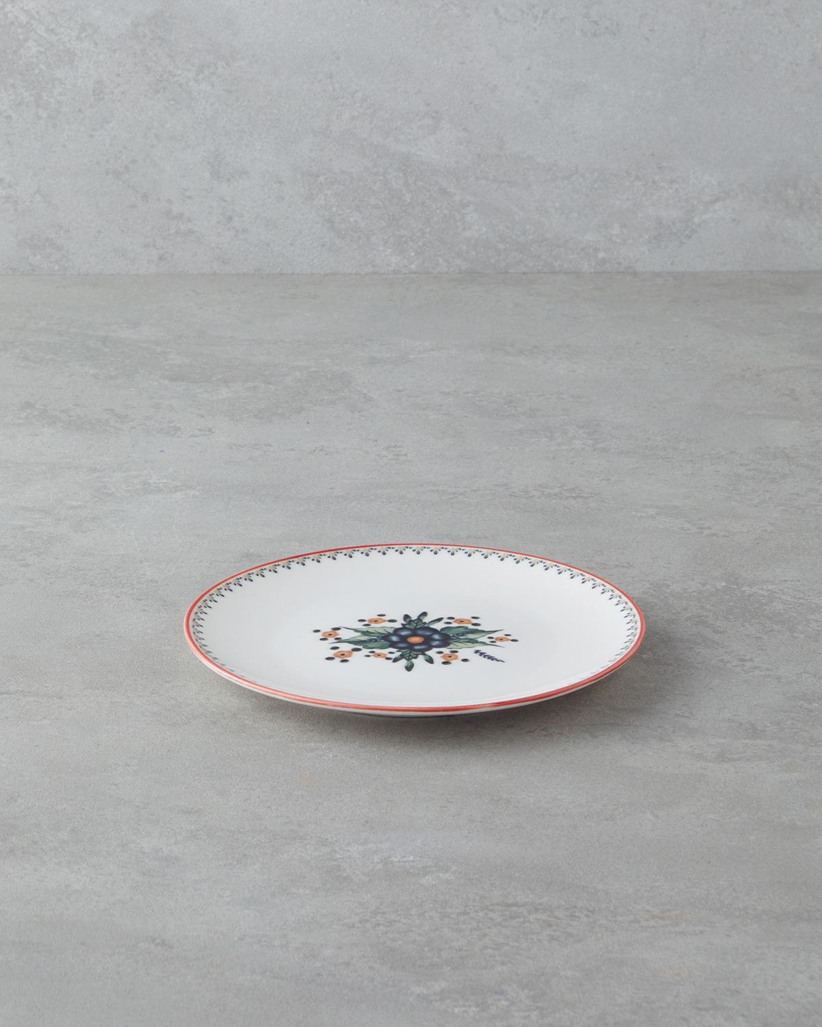 Whimsical Bone Porselen Pasta Tabağı 19 cm Renkli