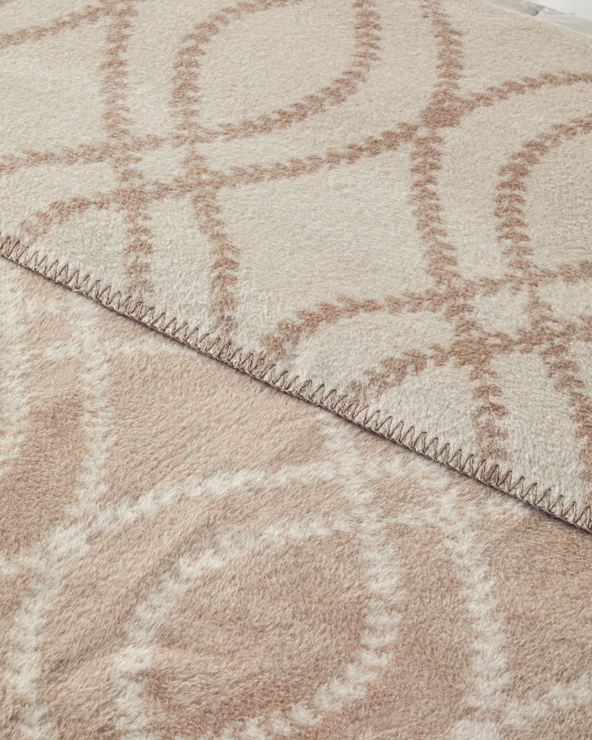 William Pamuklu King Size Battaniye 220x240 cm Bej