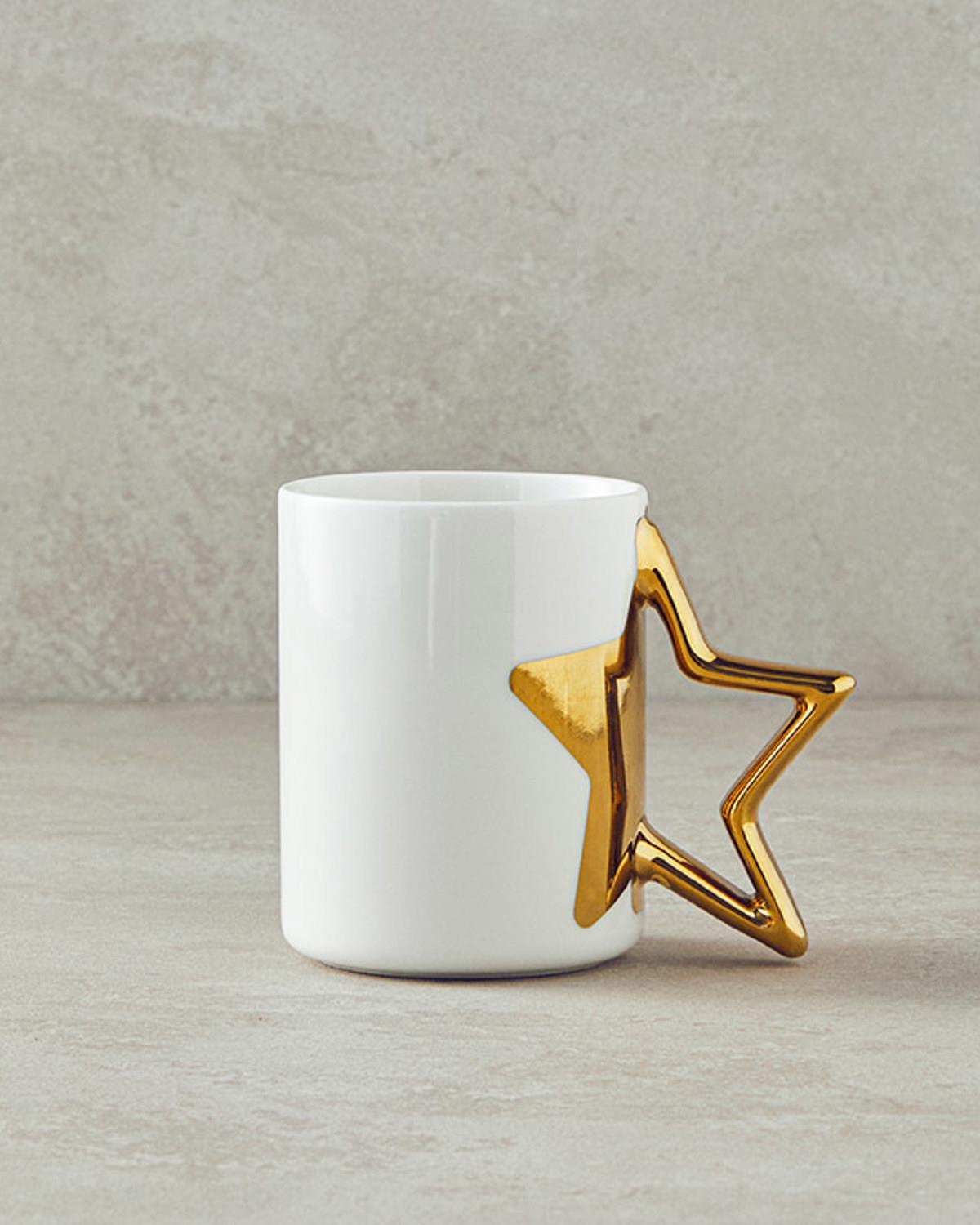 Winter Star New Bone China Kupa 400 ml Gold