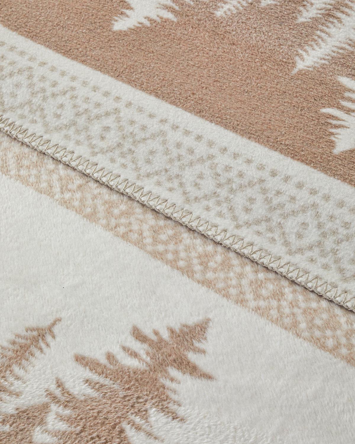 Winterfell Pamuklu Tek Kişilik Battaniye 150x200 cm Bej