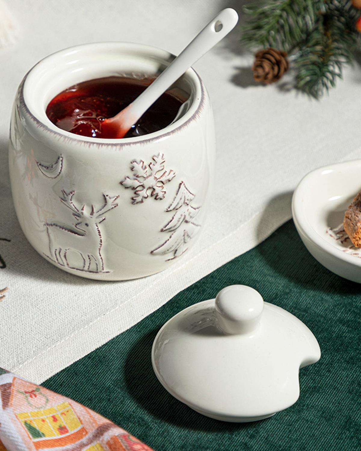 Winterland Dolomite Kaşıklı Şekerlik Bej