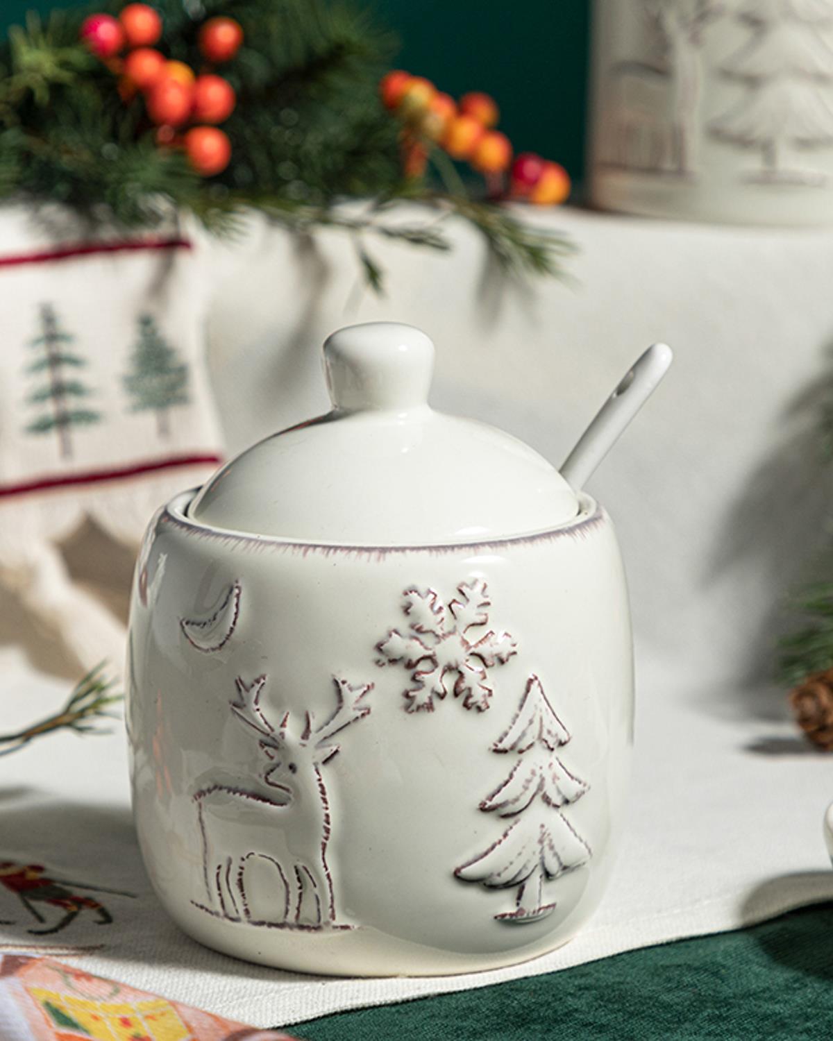 Winterland Dolomite Kaşıklı Şekerlik Bej